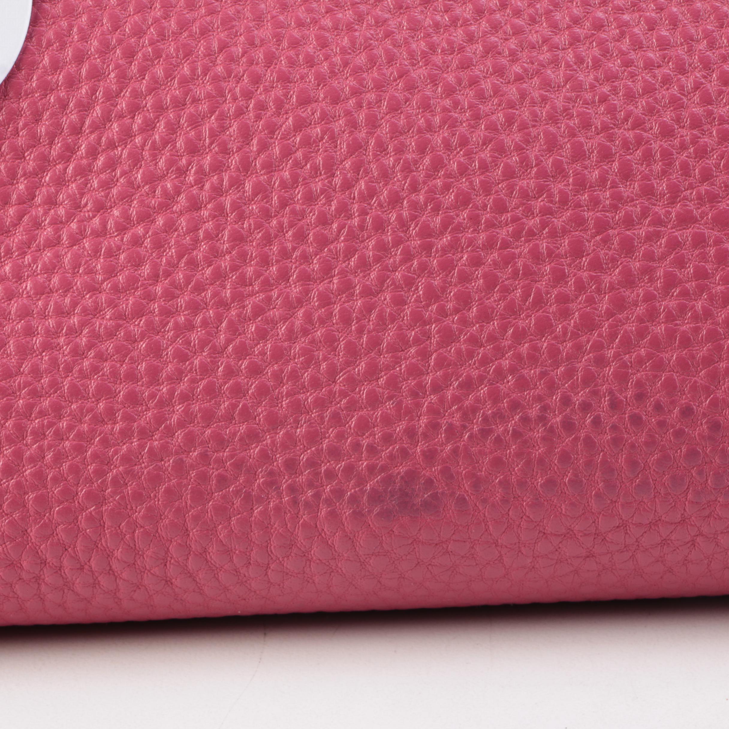 Prada Shoulder Tote Bag in Dark Pink Nappa Leather