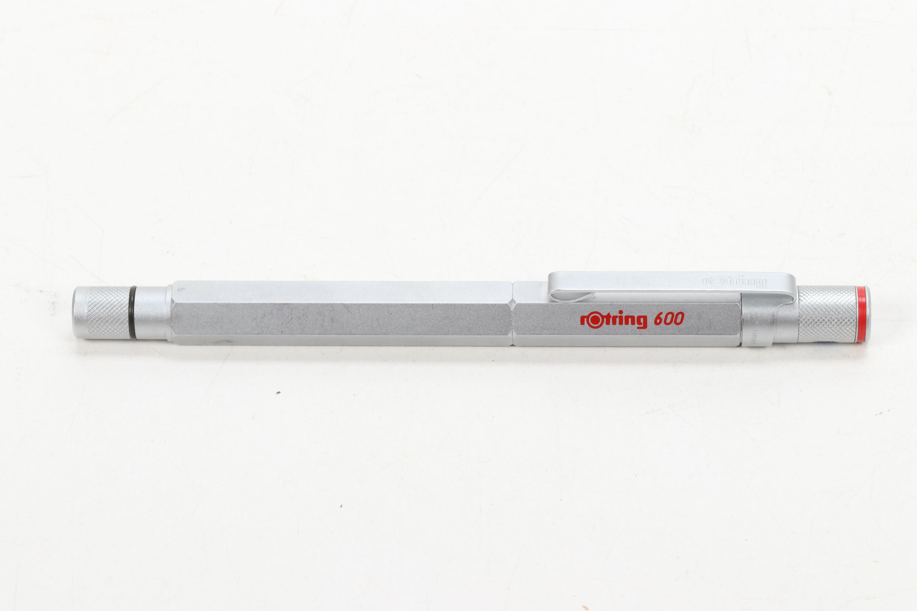 Rotring "600" Retractable and Capped Pen with Drafting Mechanical Pencil