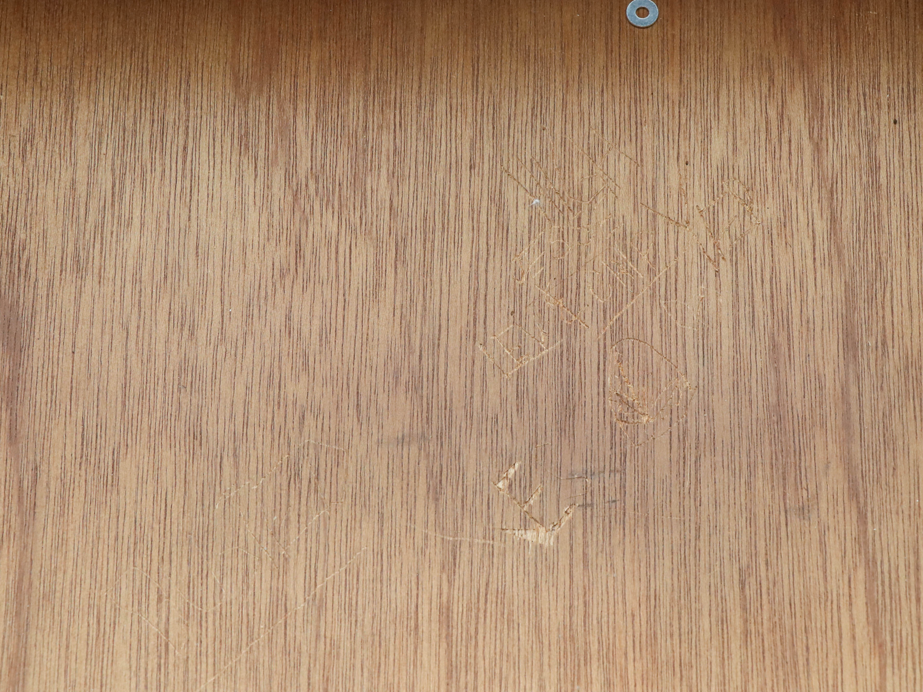 Sligh Campaign Style Mahogany-Stained and Leather Top Executive Desk