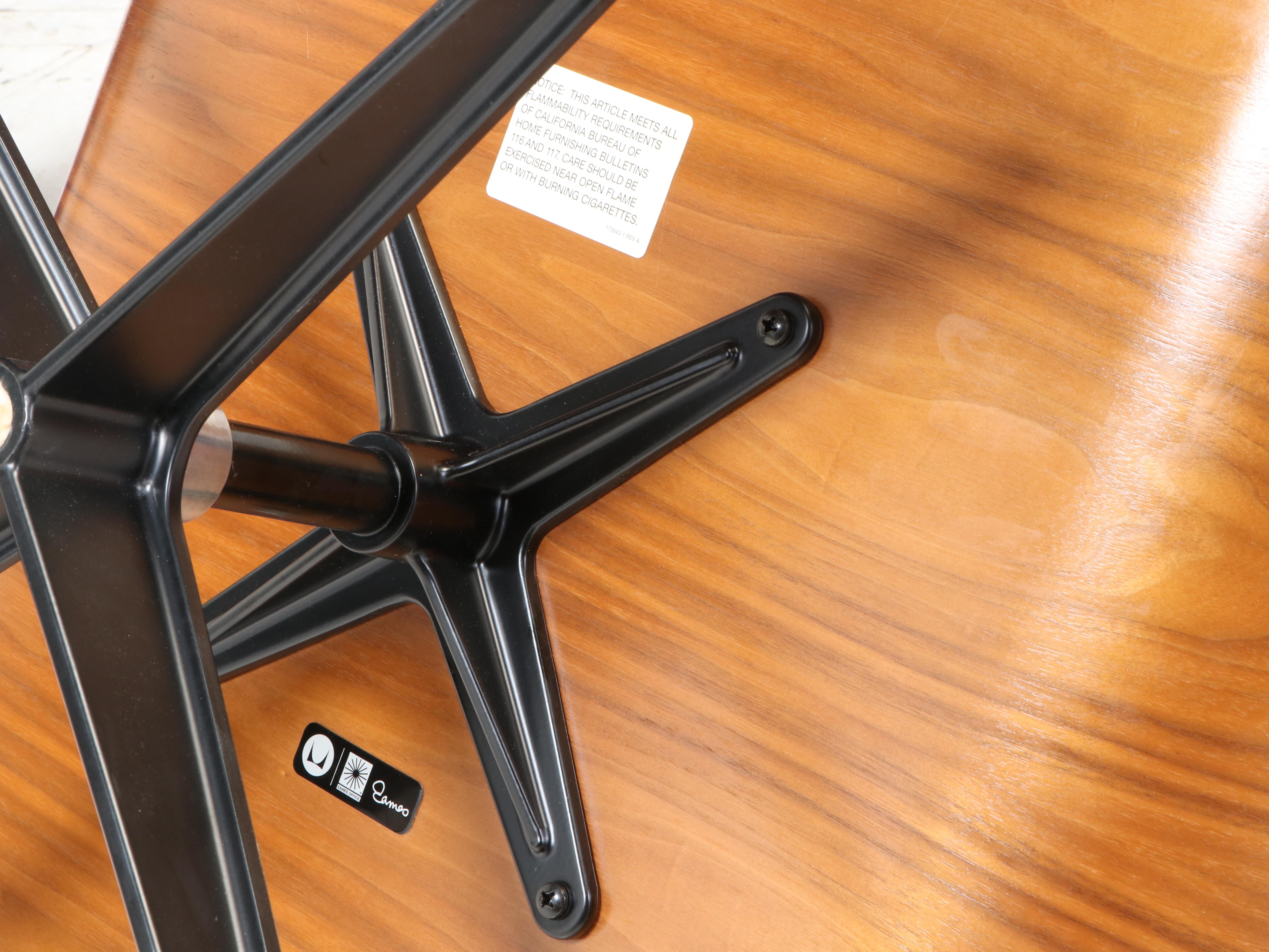 Charles & Ray Eames for Herman Miller Laminated Walnut Lounge Chair and Ottoman