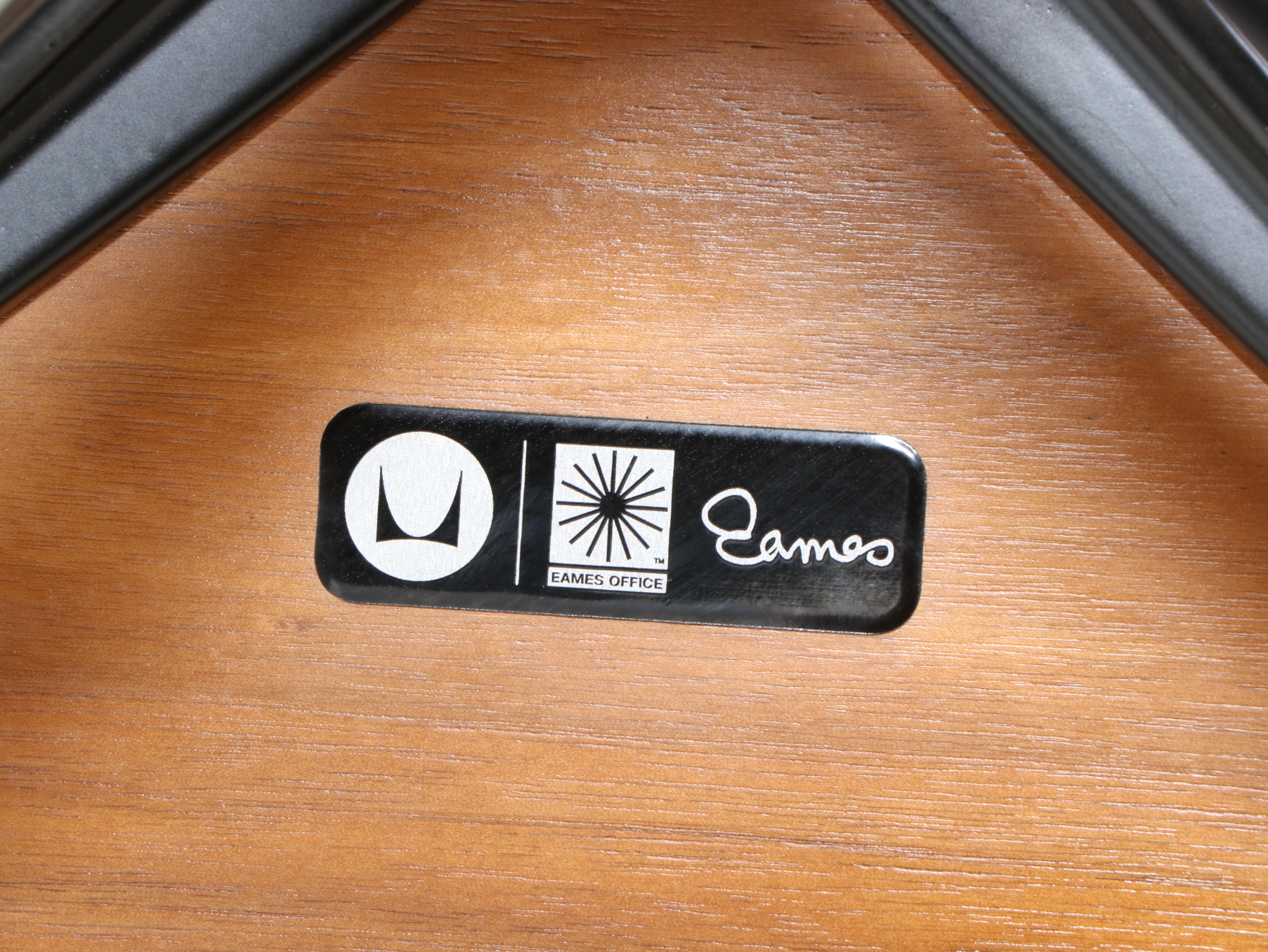 Charles & Ray Eames for Herman Miller Laminated Walnut Lounge Chair and Ottoman