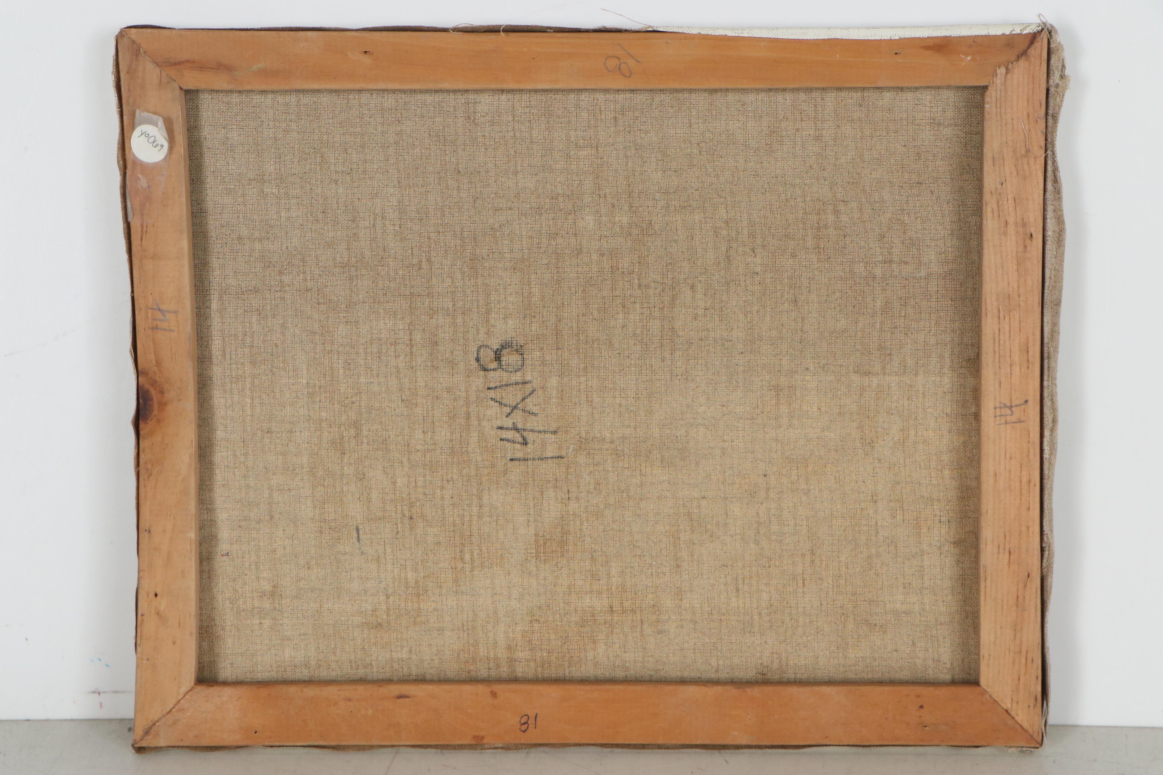 Edgar Yaeger Oil Painting of Female Nude, 1981