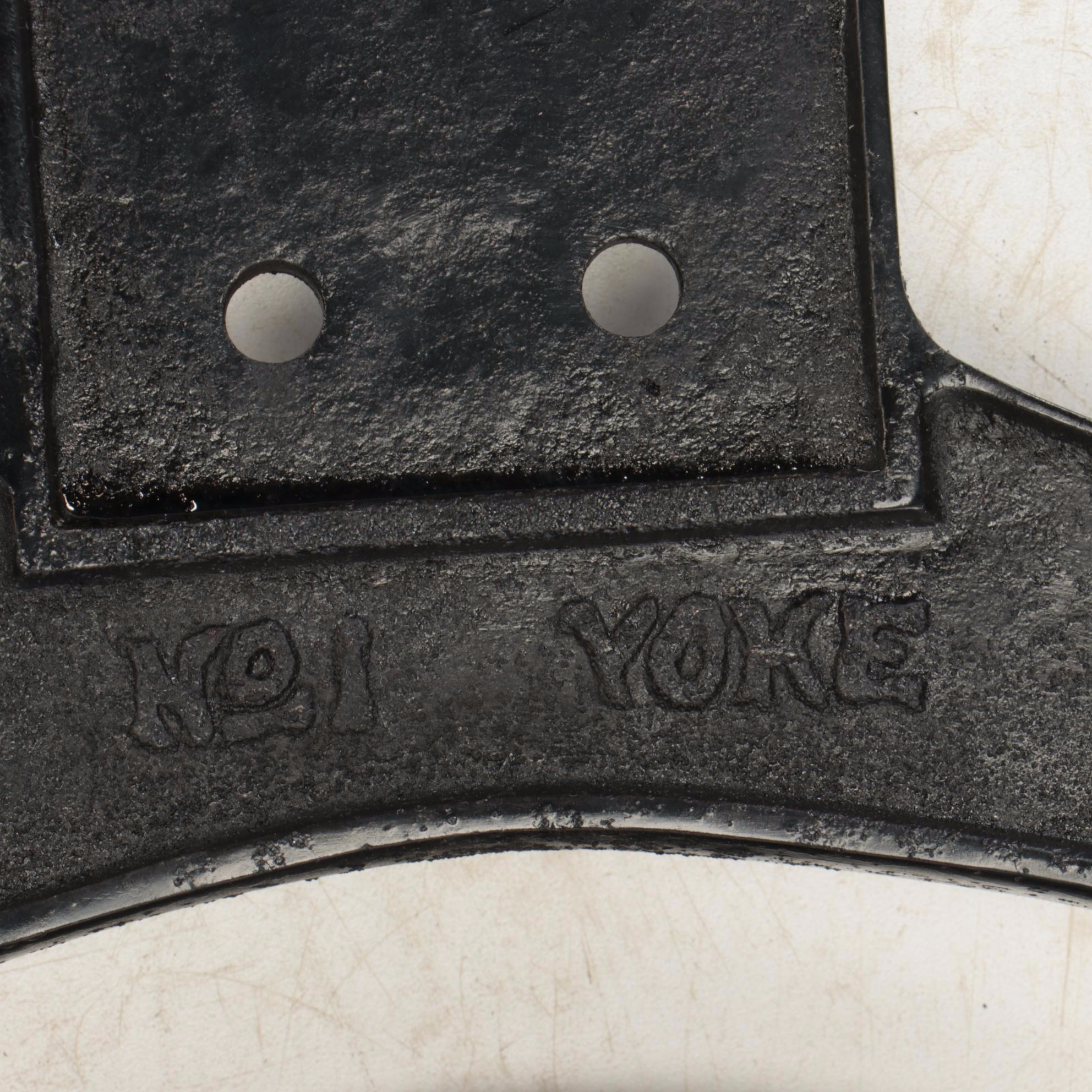 Crystal Metal No. 1 Yoke Painted Cast Iron Bell, Antique