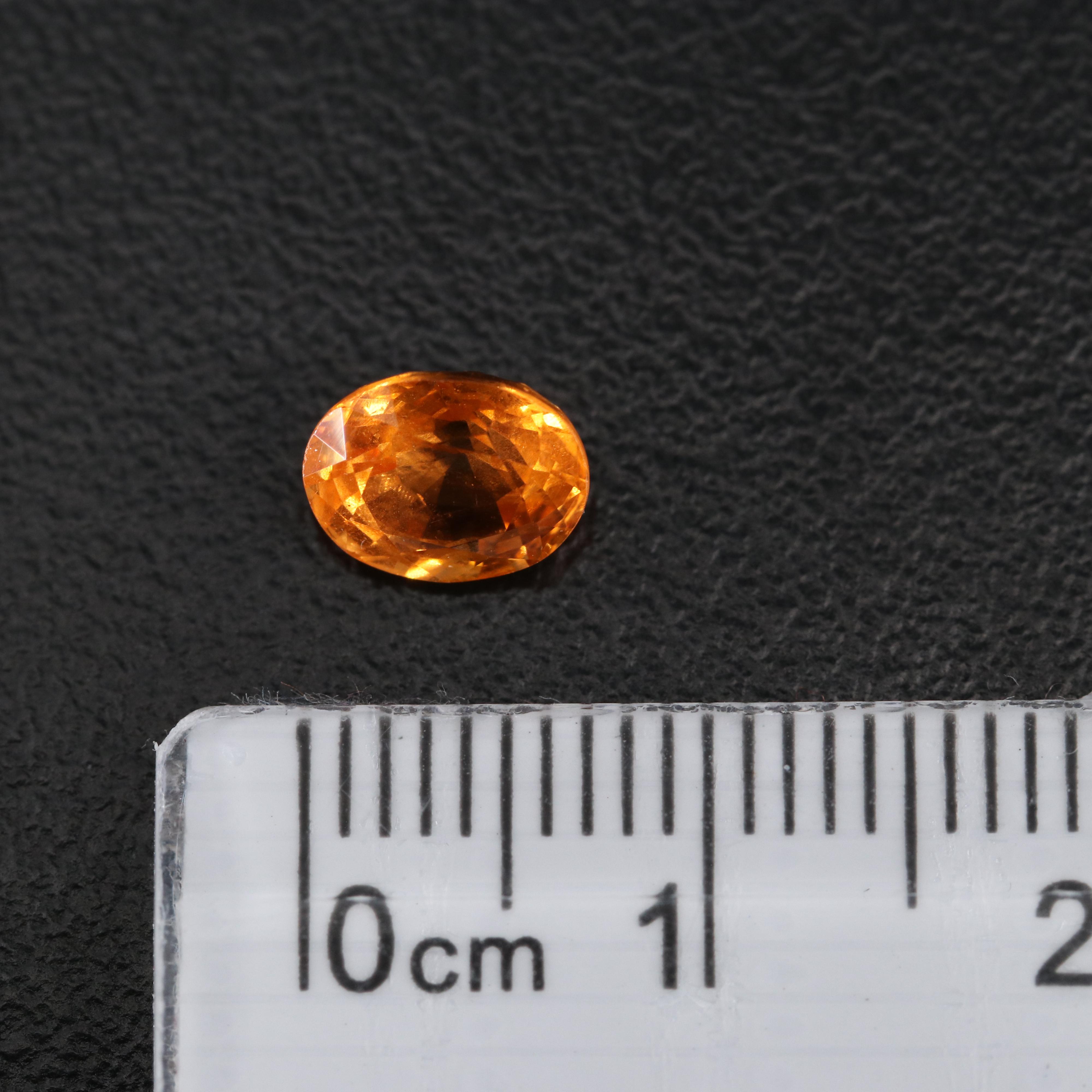 Loose 1.57 CT Oval Faceted Spessartine