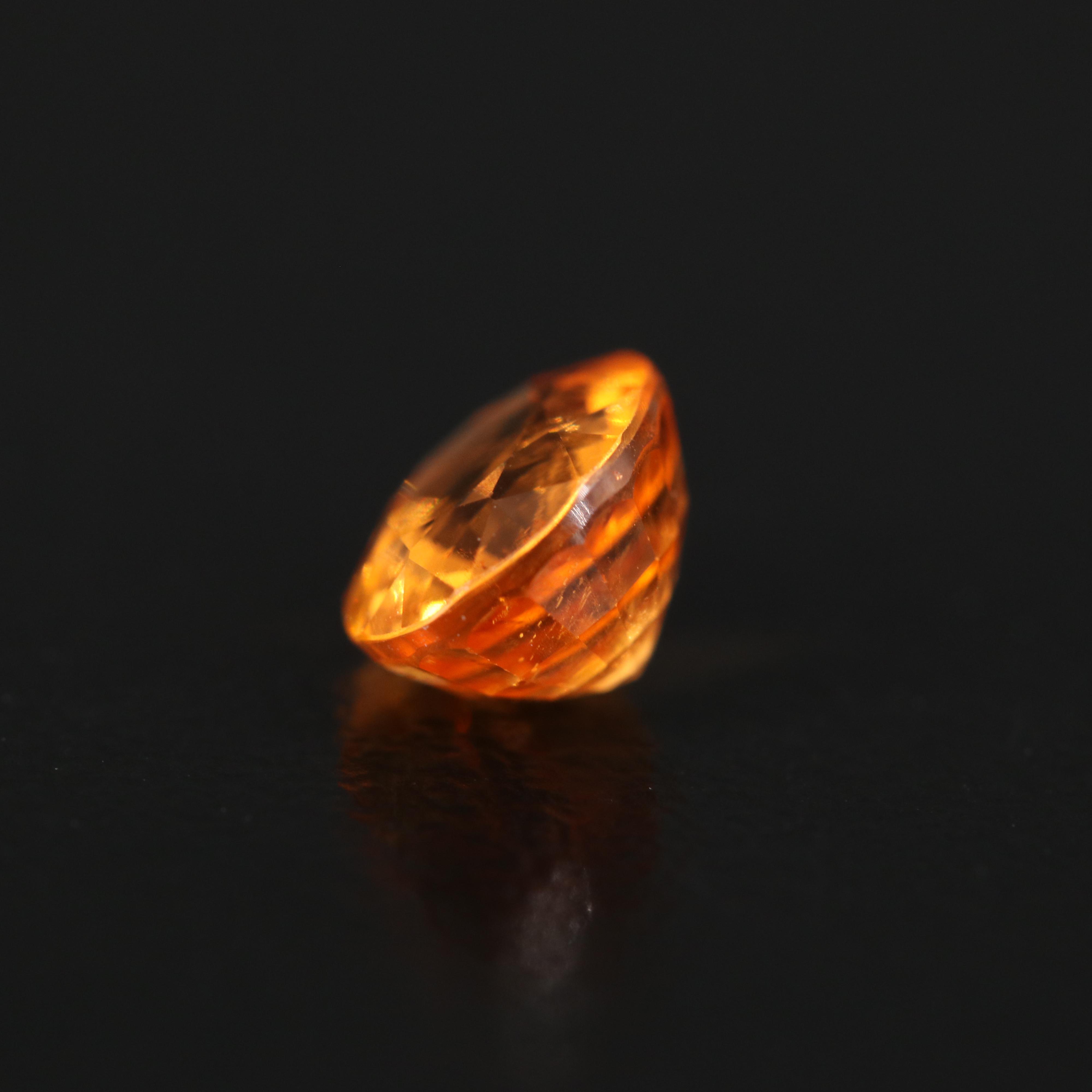 Loose 1.57 CT Oval Faceted Spessartine