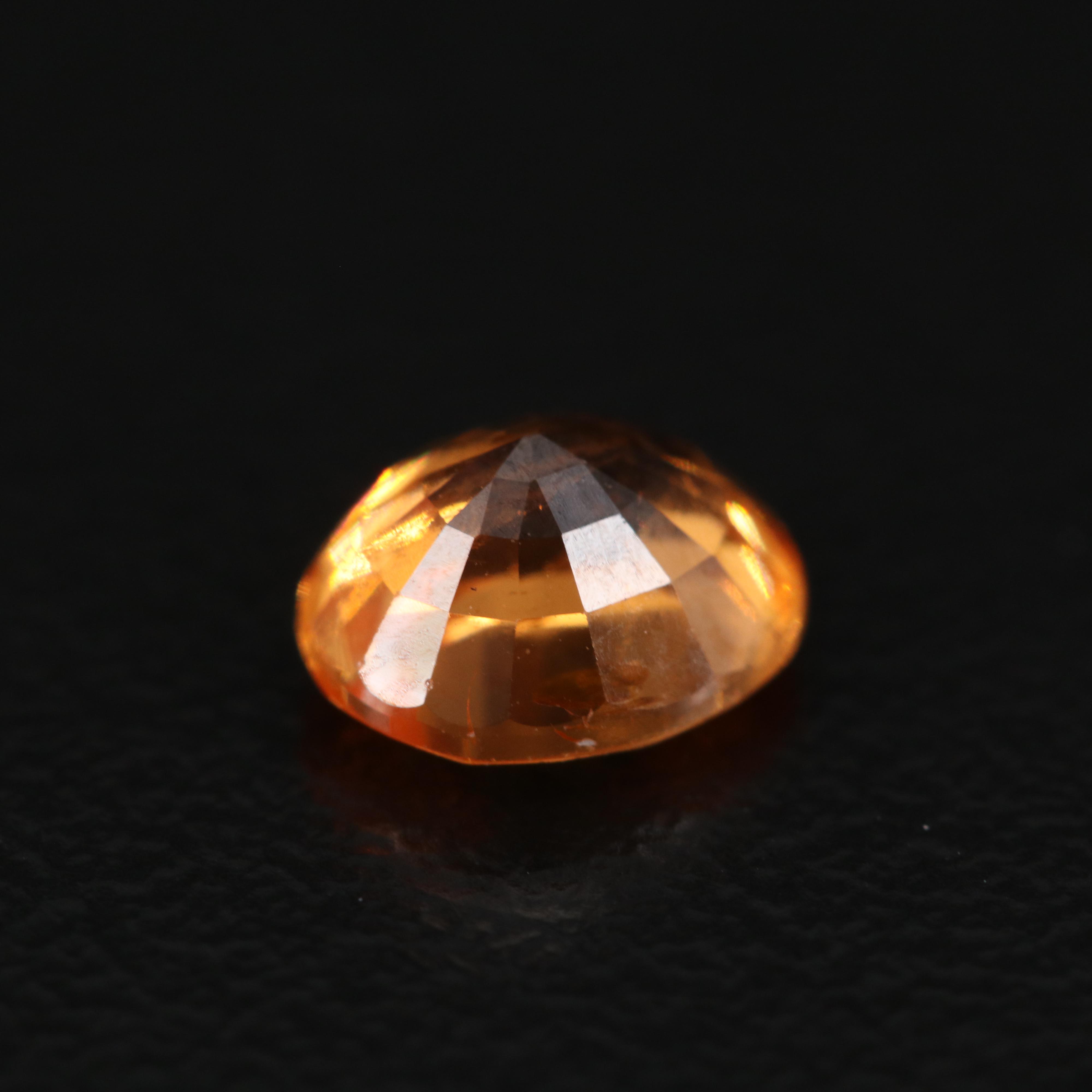 Loose 1.57 CT Oval Faceted Spessartine