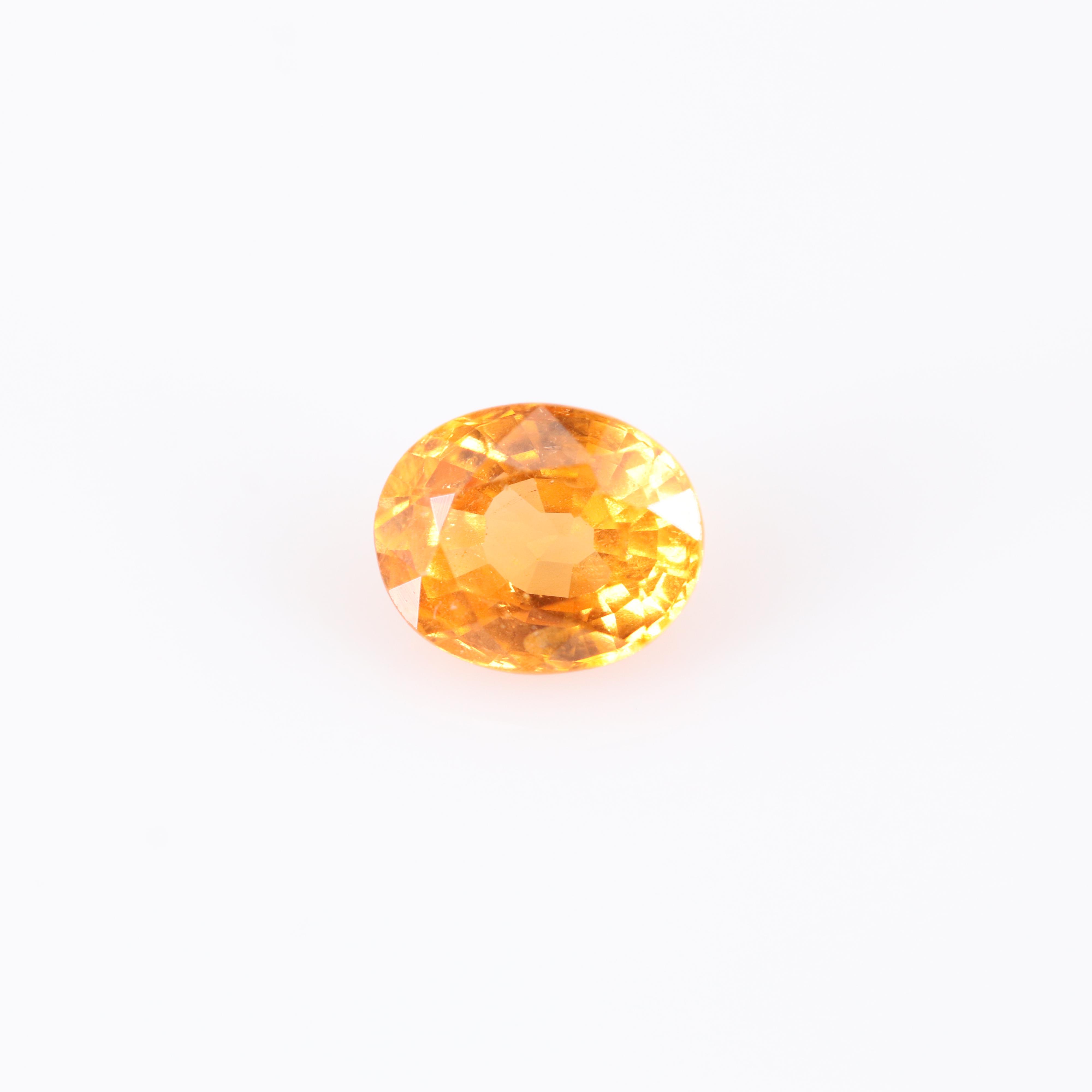 Loose 1.57 CT Oval Faceted Spessartine