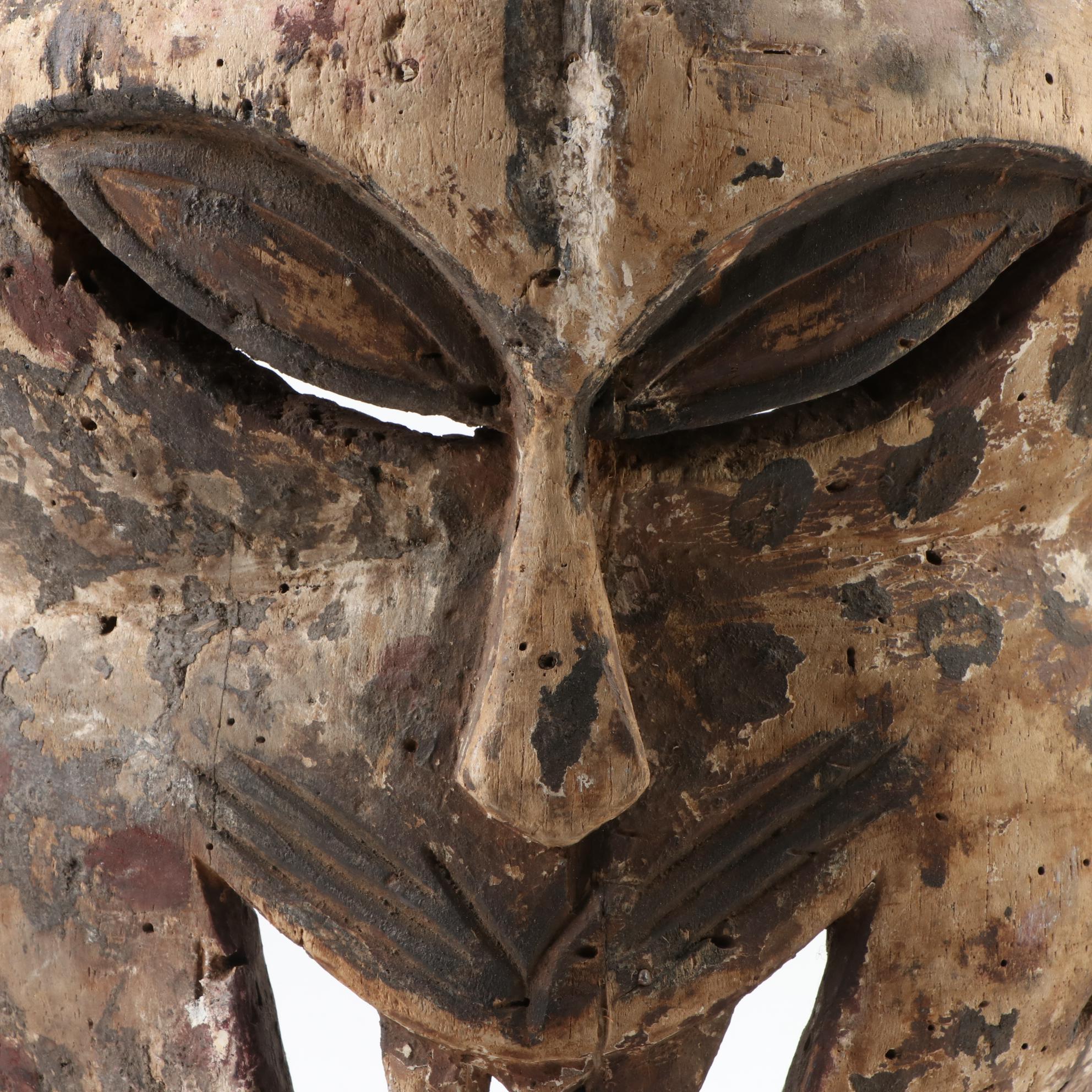 Central African Style Wood Leopard Mask
