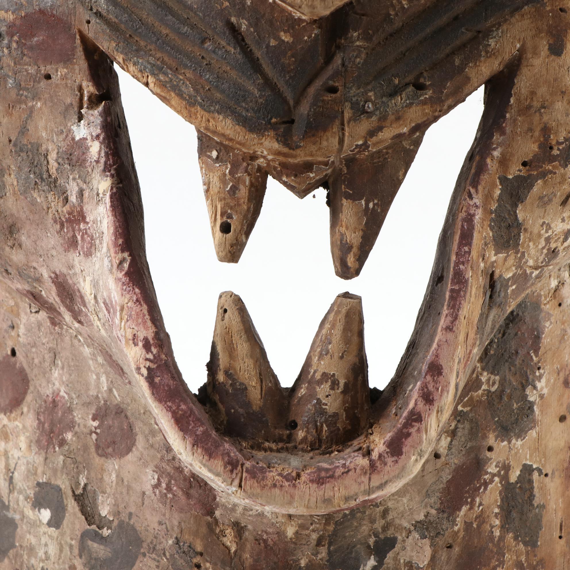 Central African Style Wood Leopard Mask