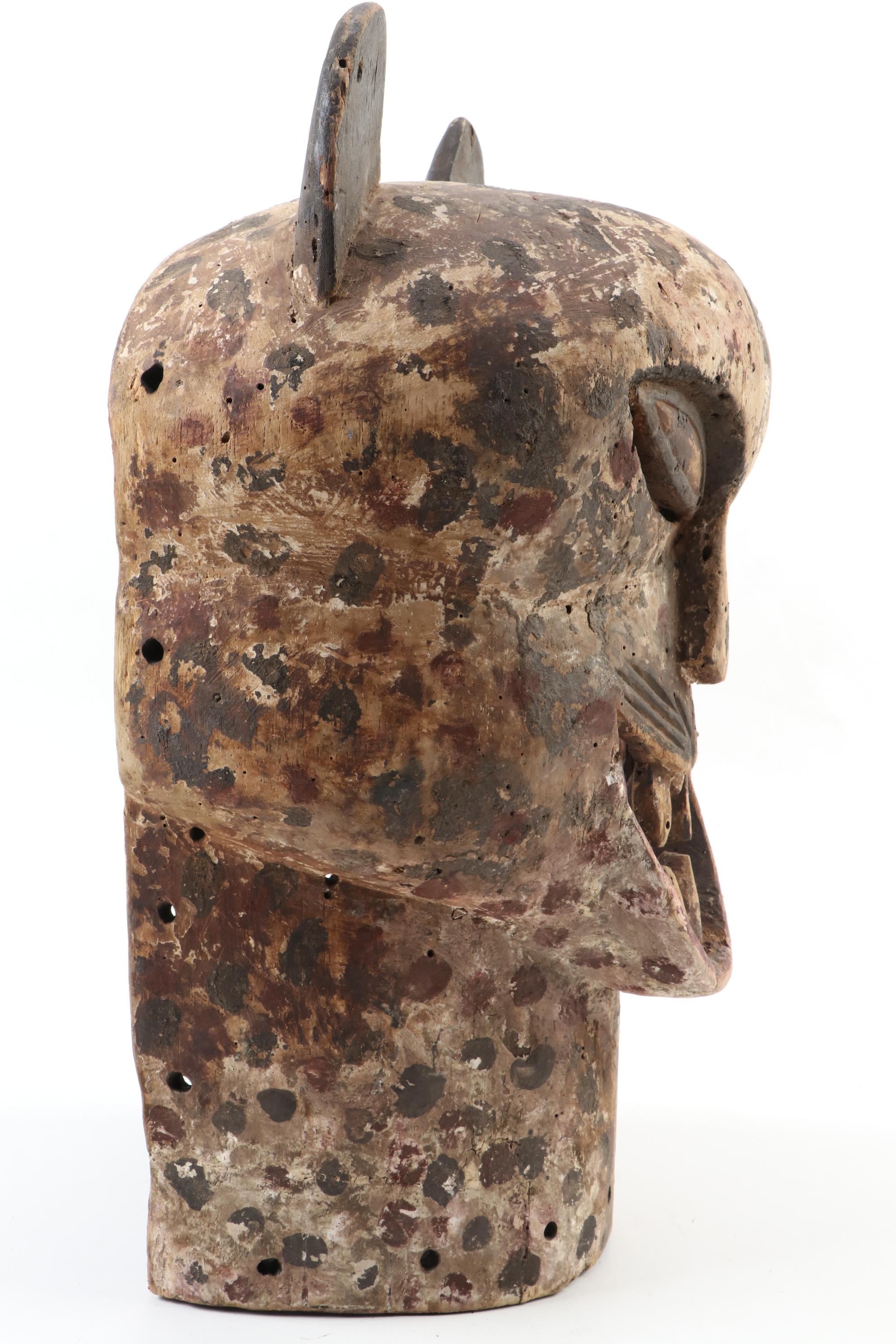 Central African Style Wood Leopard Mask