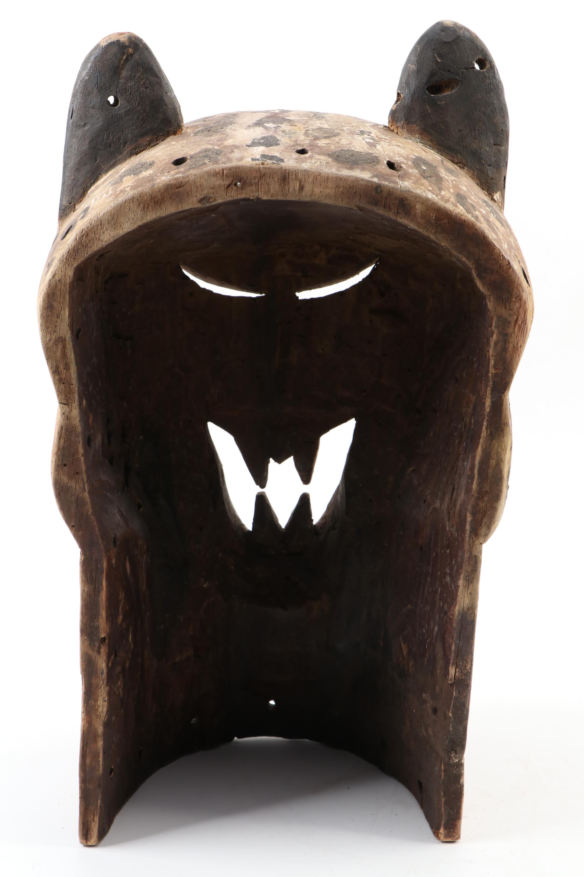 Central African Style Wood Leopard Mask