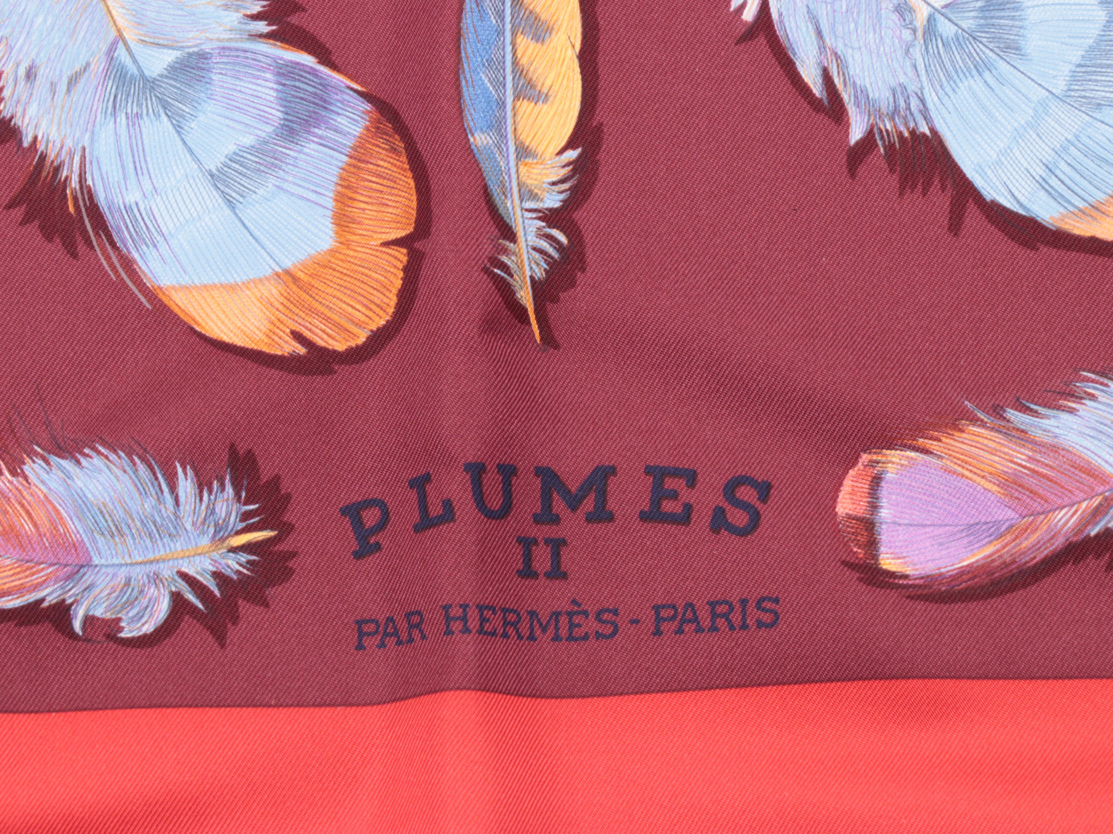 Hermès "Plumes II" Silk Twill Scarf
