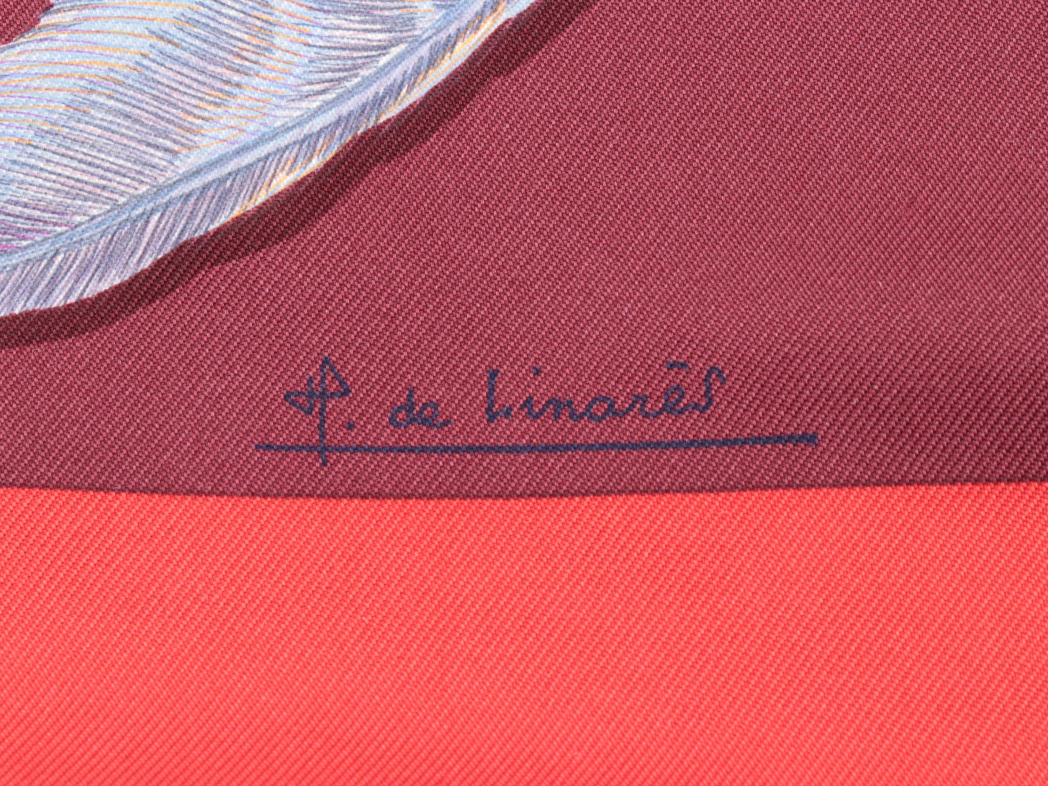 Hermès "Plumes II" Silk Twill Scarf