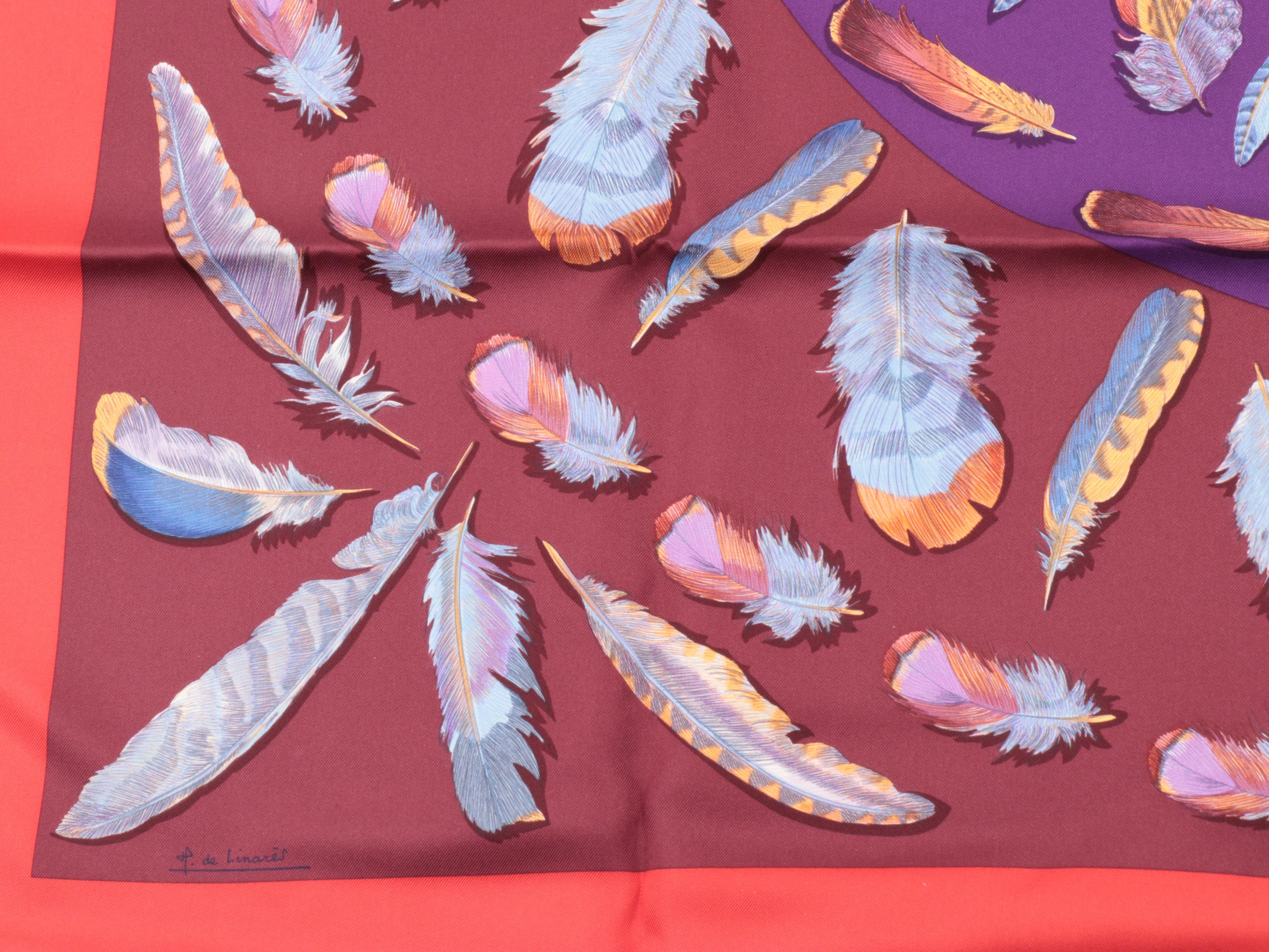 Hermès "Plumes II" Silk Twill Scarf