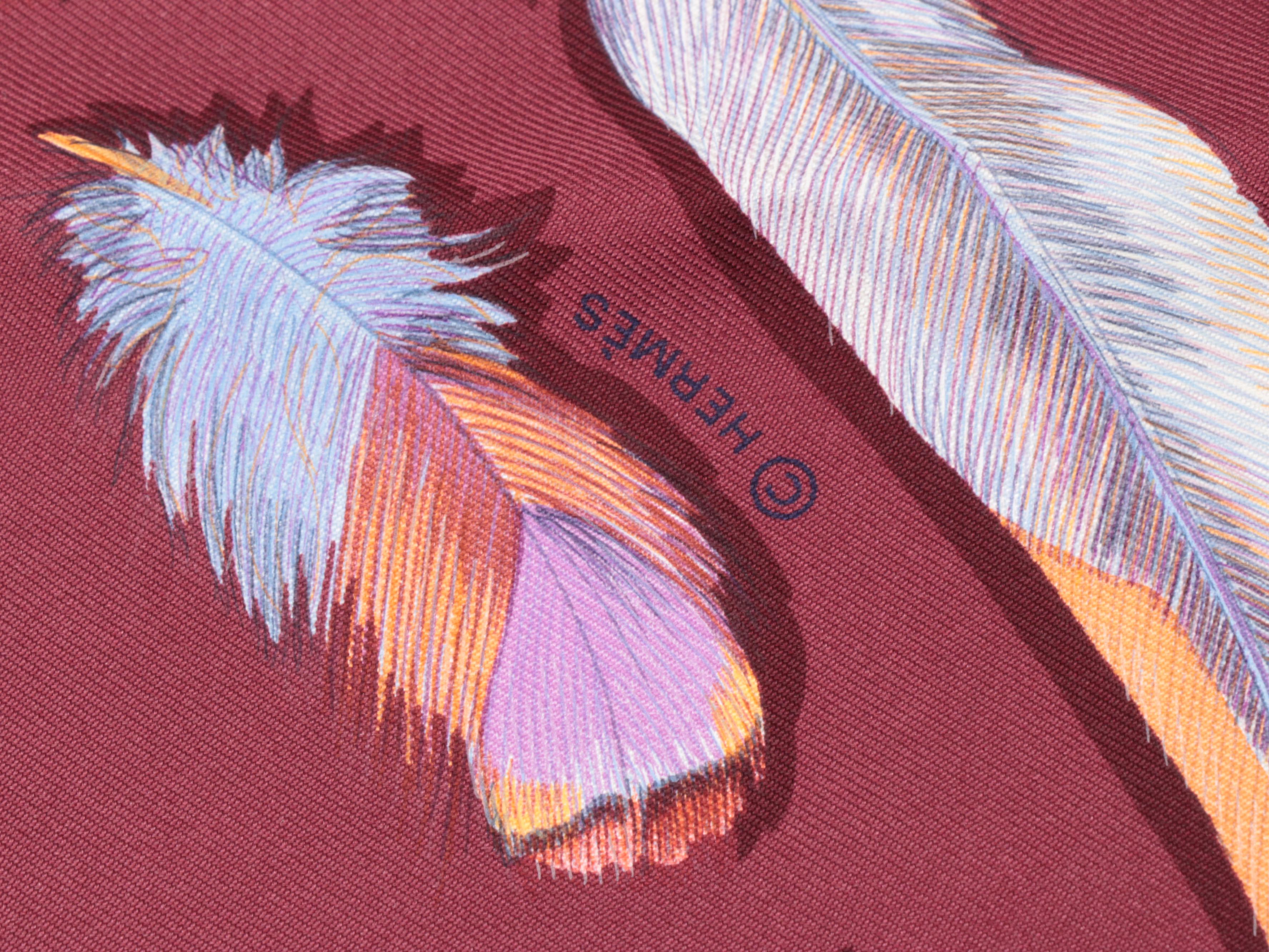 Hermès "Plumes II" Silk Twill Scarf