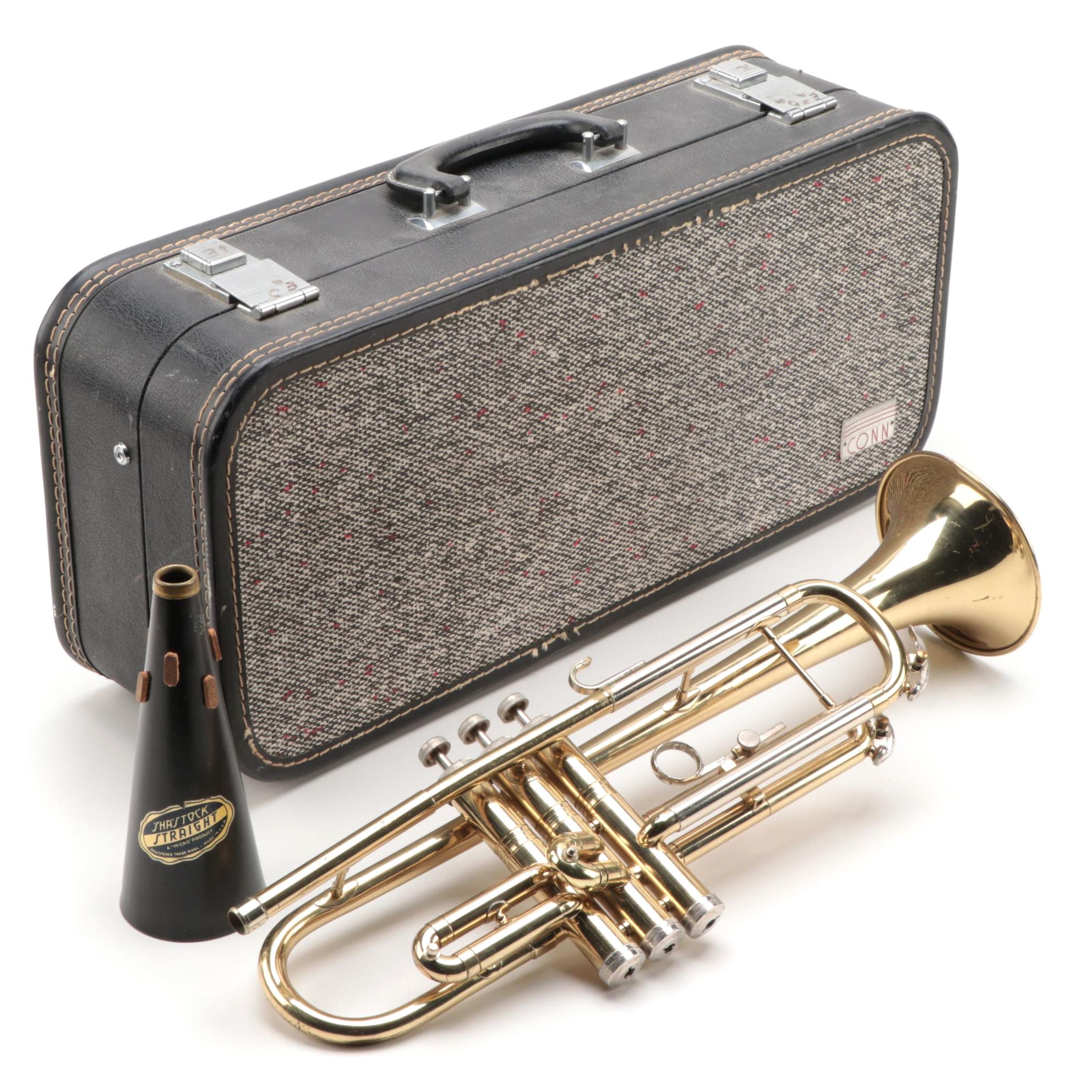 Conn Director Bb Trumpet with Case and Shastock Straight Mute