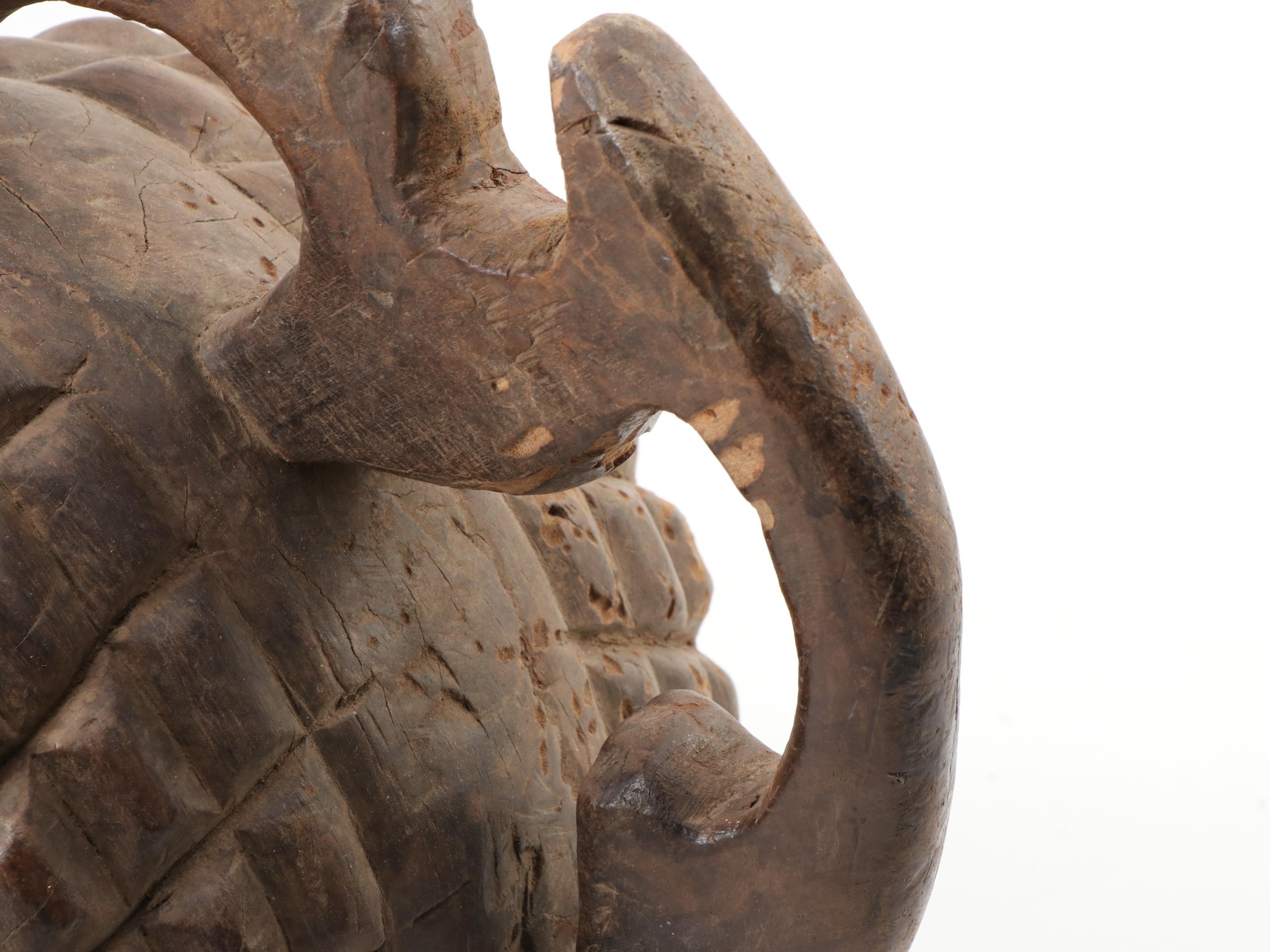 Igbo Style Carved Wood Helmet Mask, West Africa