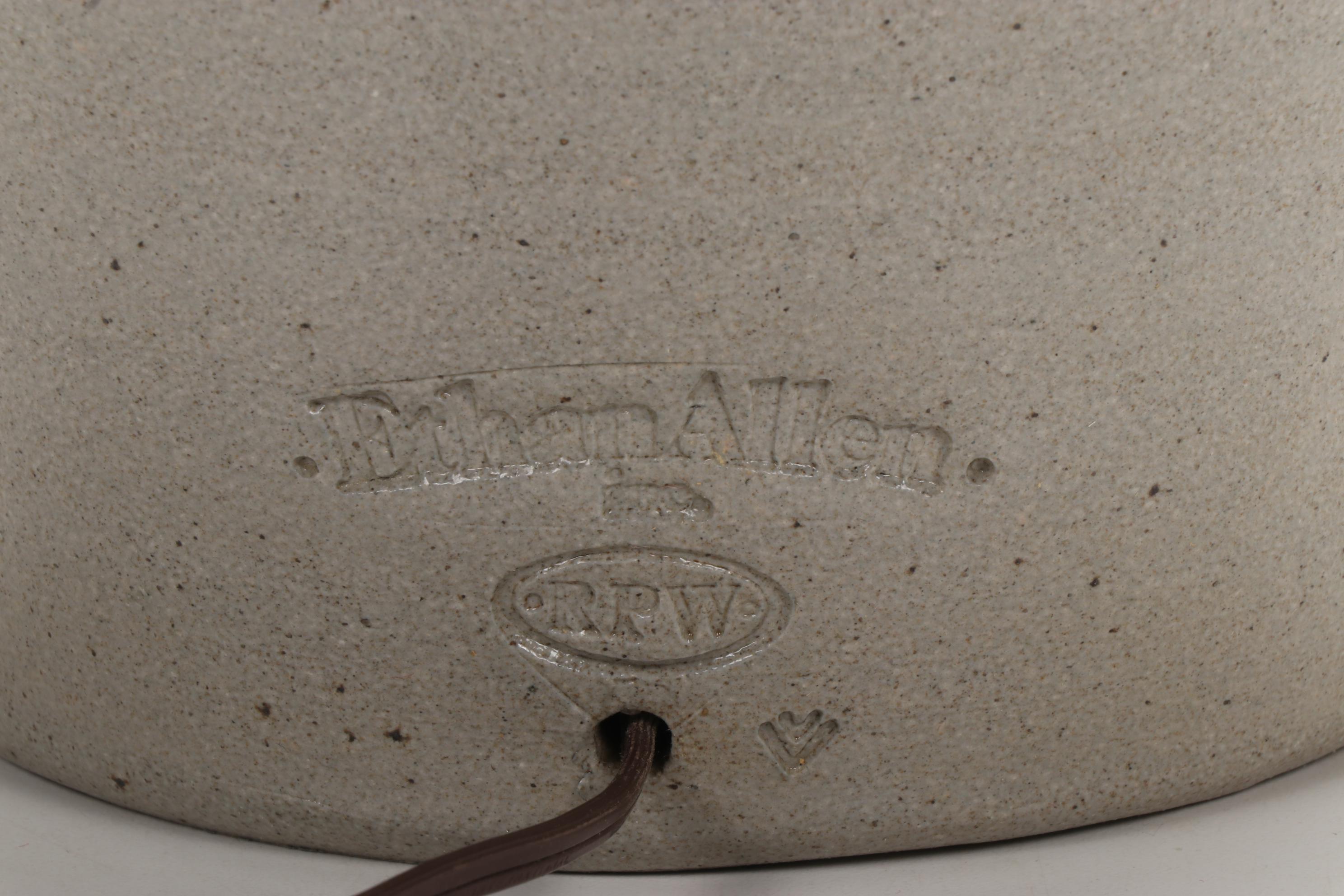 Rowe Pottery Works for Ethan Allen Salt Glazed Stoneware Crock Lamp