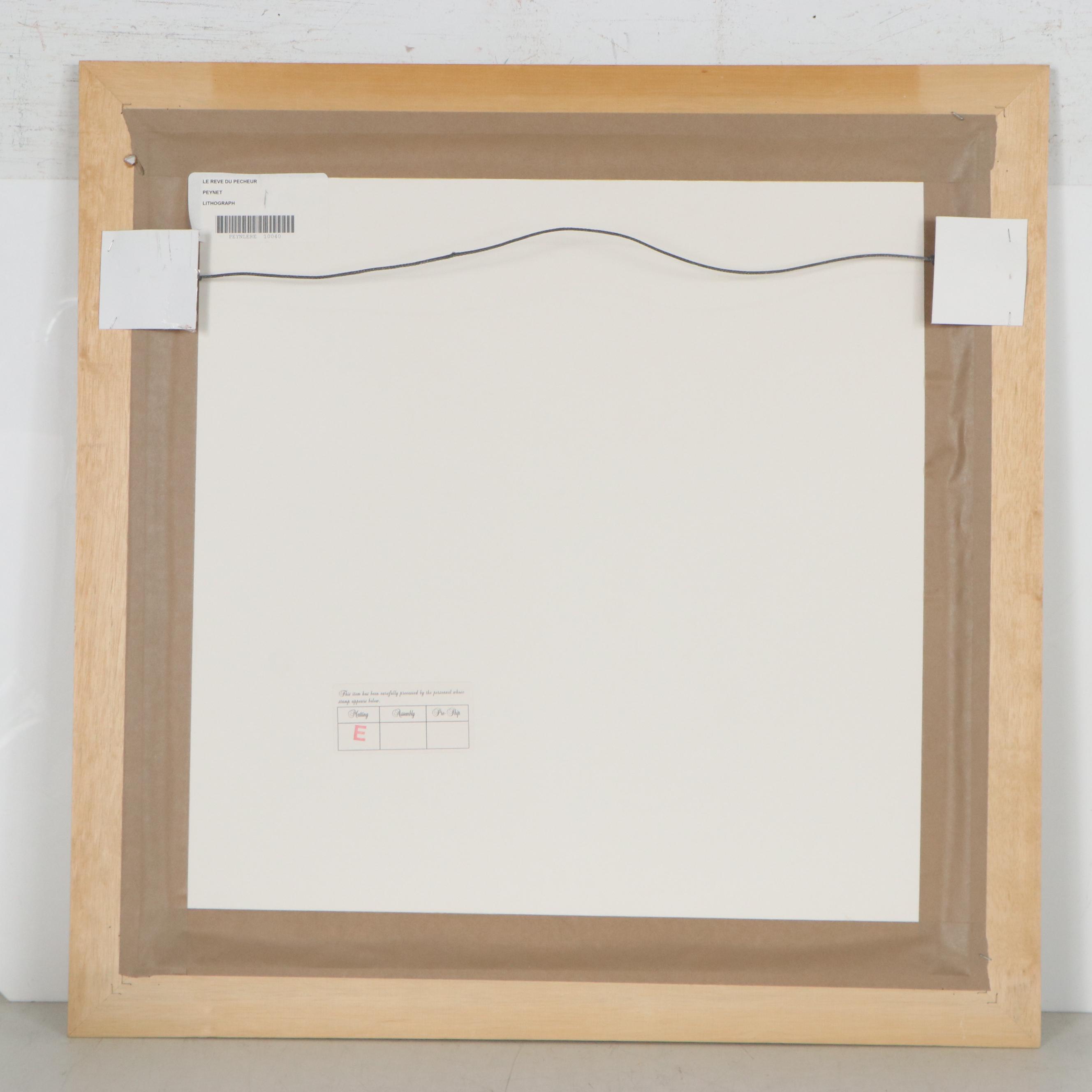 Raymond Peynet Lithograph "Le Rêve du Pêcheur," Late 20th Century