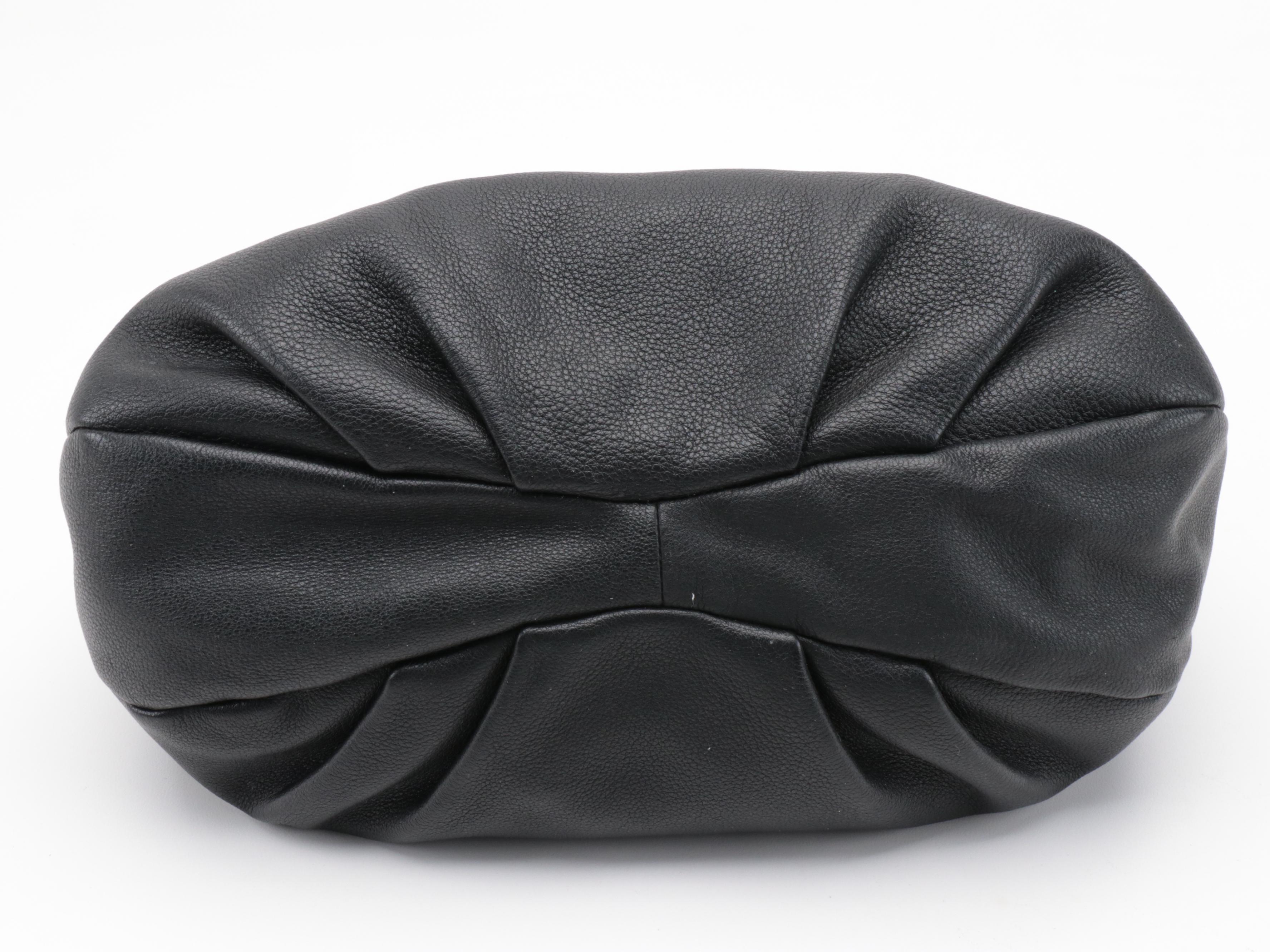 Marc Jacobs Saddle Bag in Black Leather with Kate Spade Purple Dot Bow Wallet