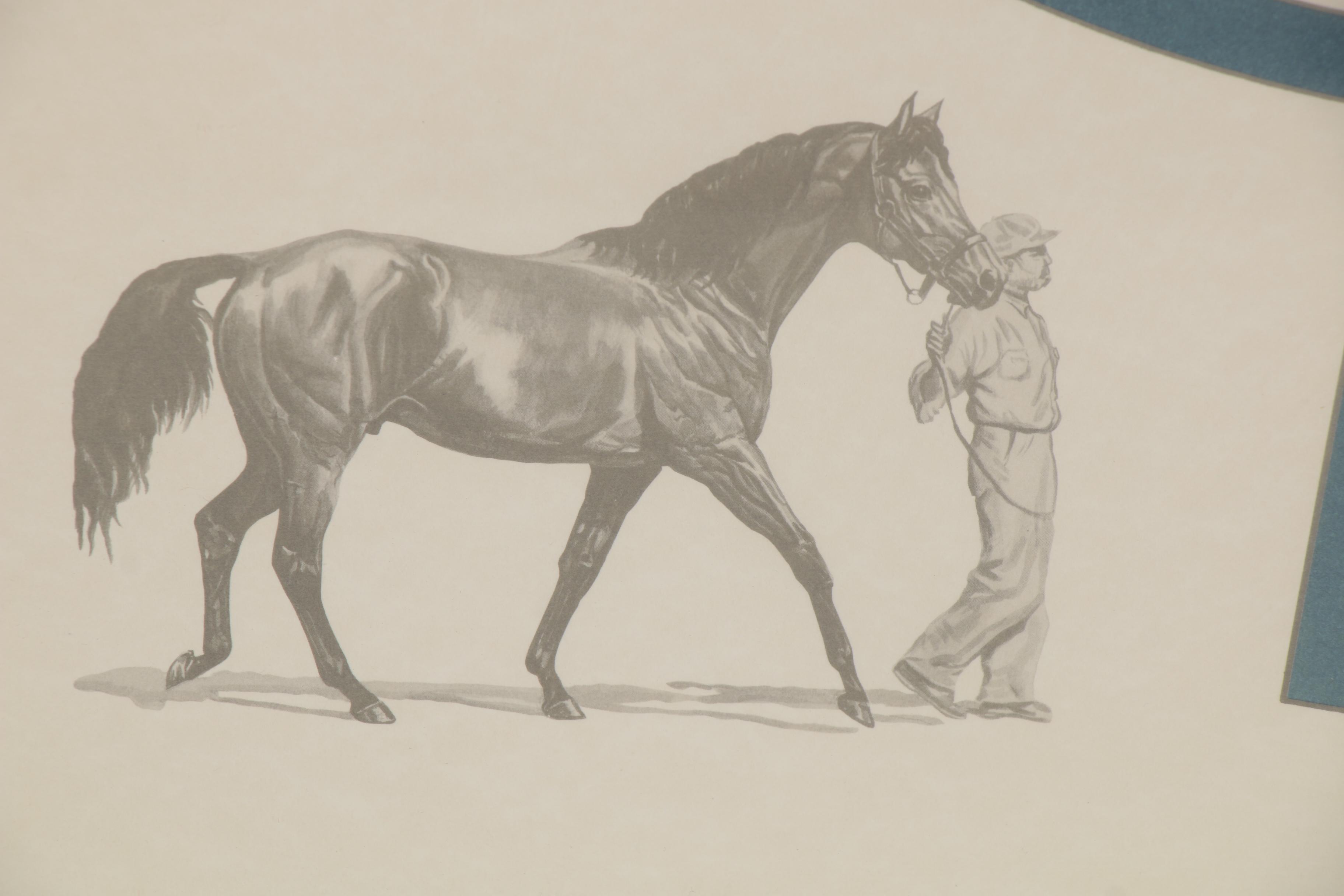 "Prominent Sire Lines in America II" Poster, 1988