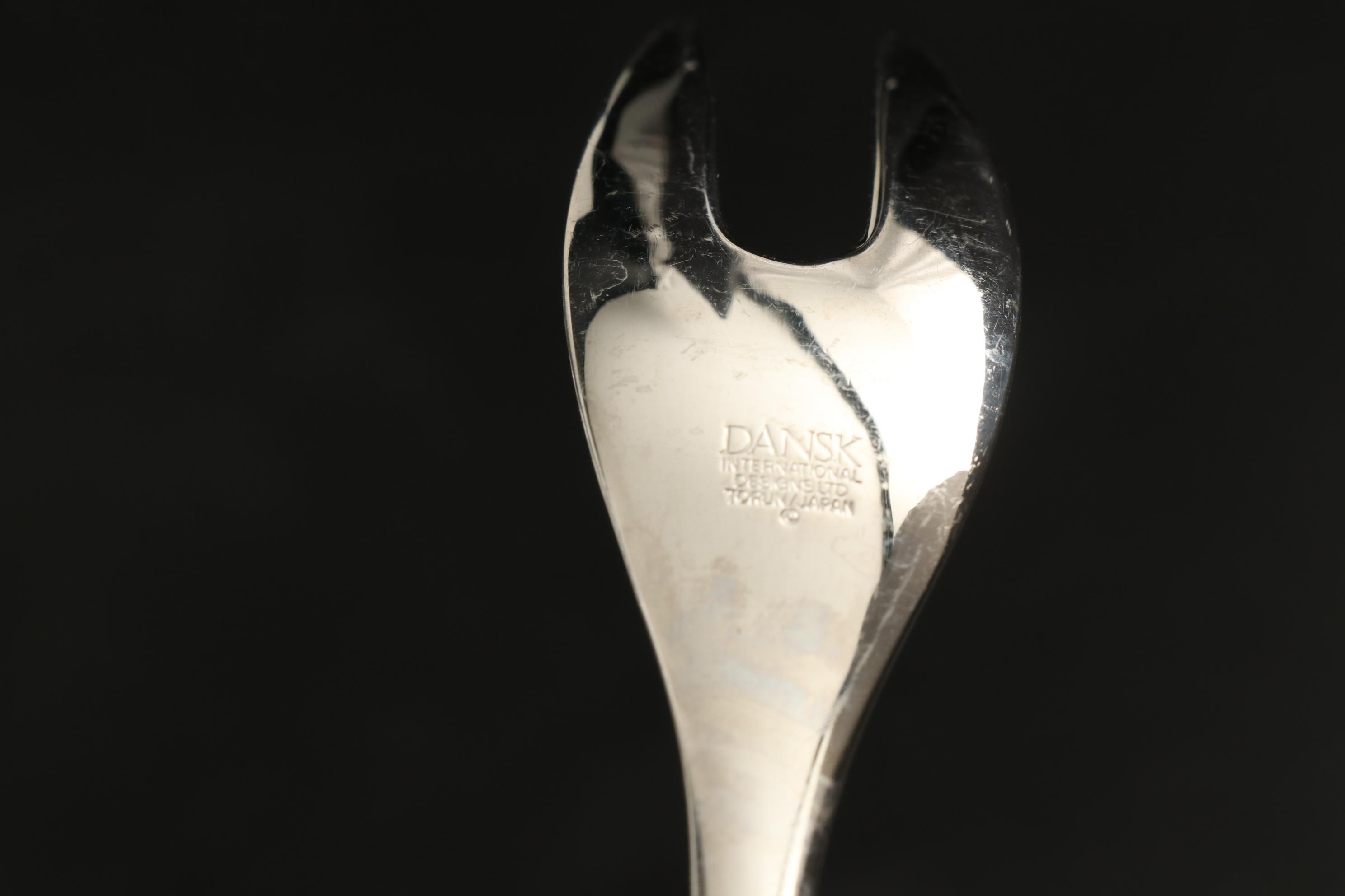 Dansk "Torun" Mid Century Modern Stainless Steel Flatware Set for Ten