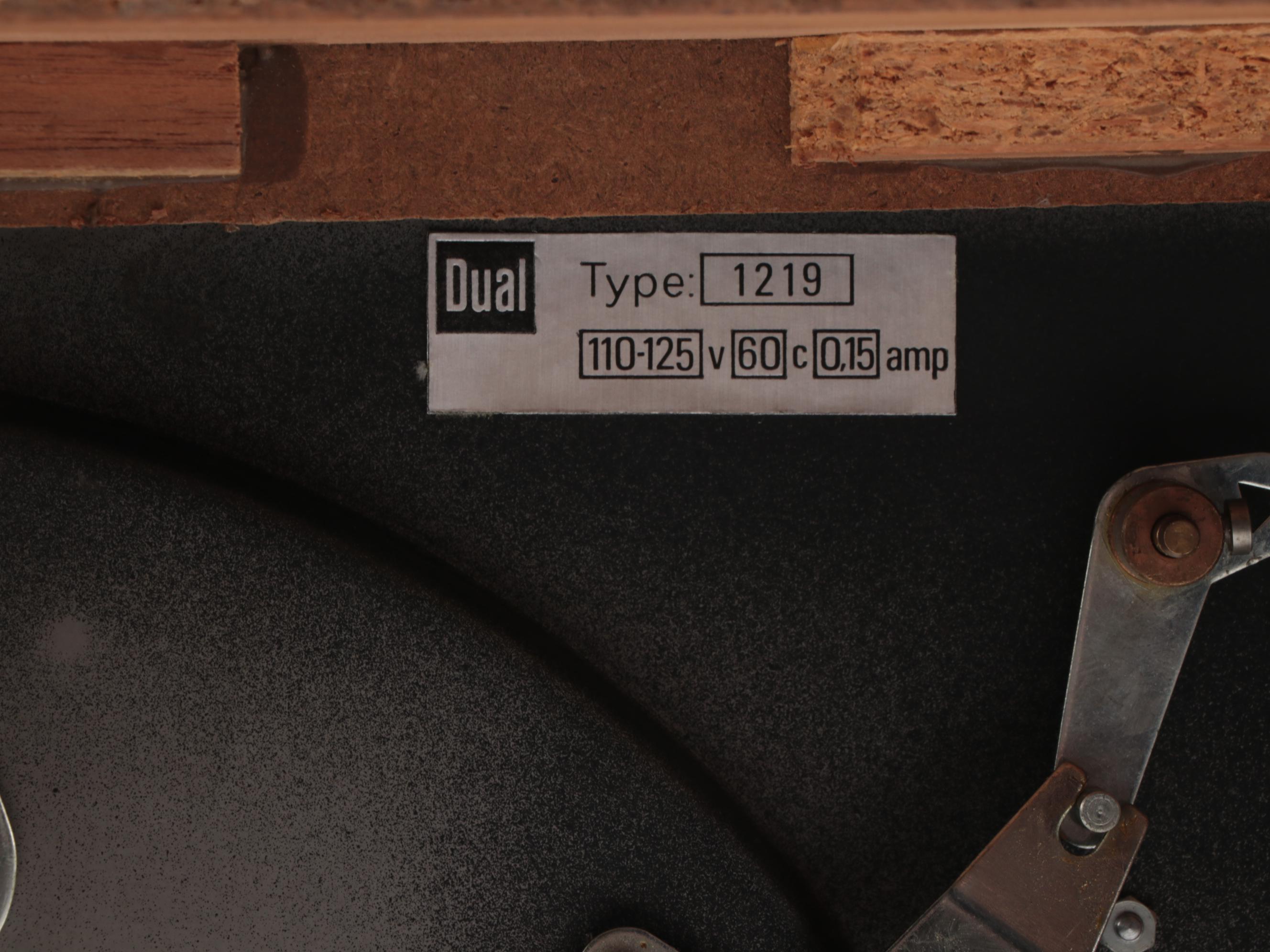 United Audio Dual 1219 Turntable, 1970s