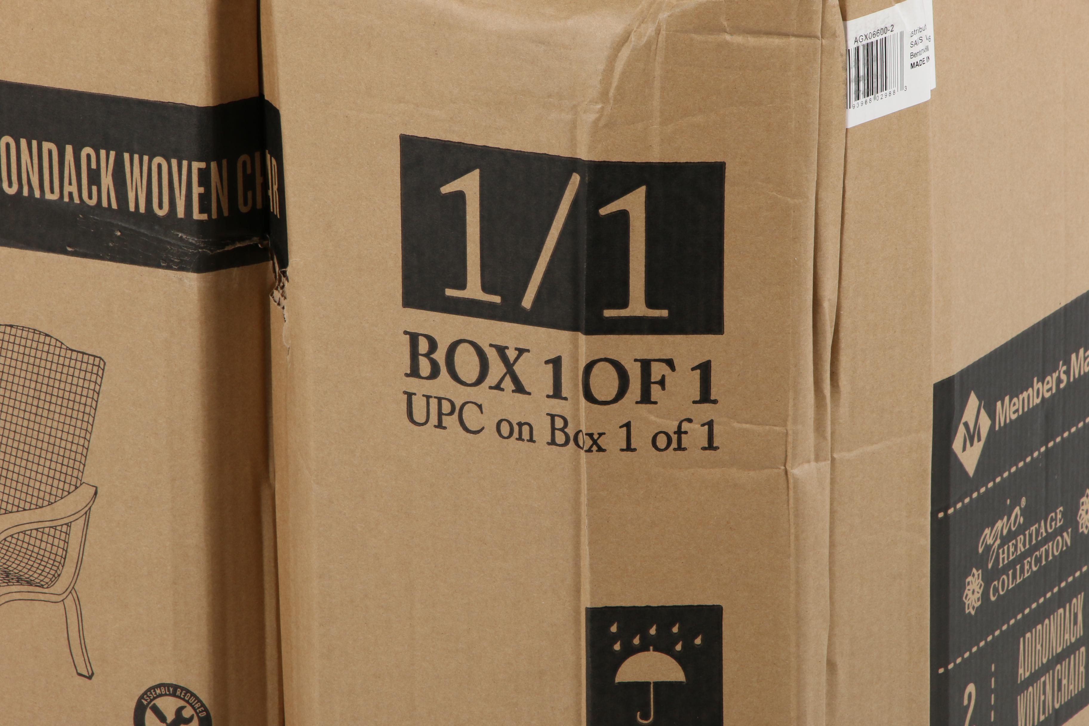 Member's Mark "Agio Heritage Collection" Woven Adirondack Chairs