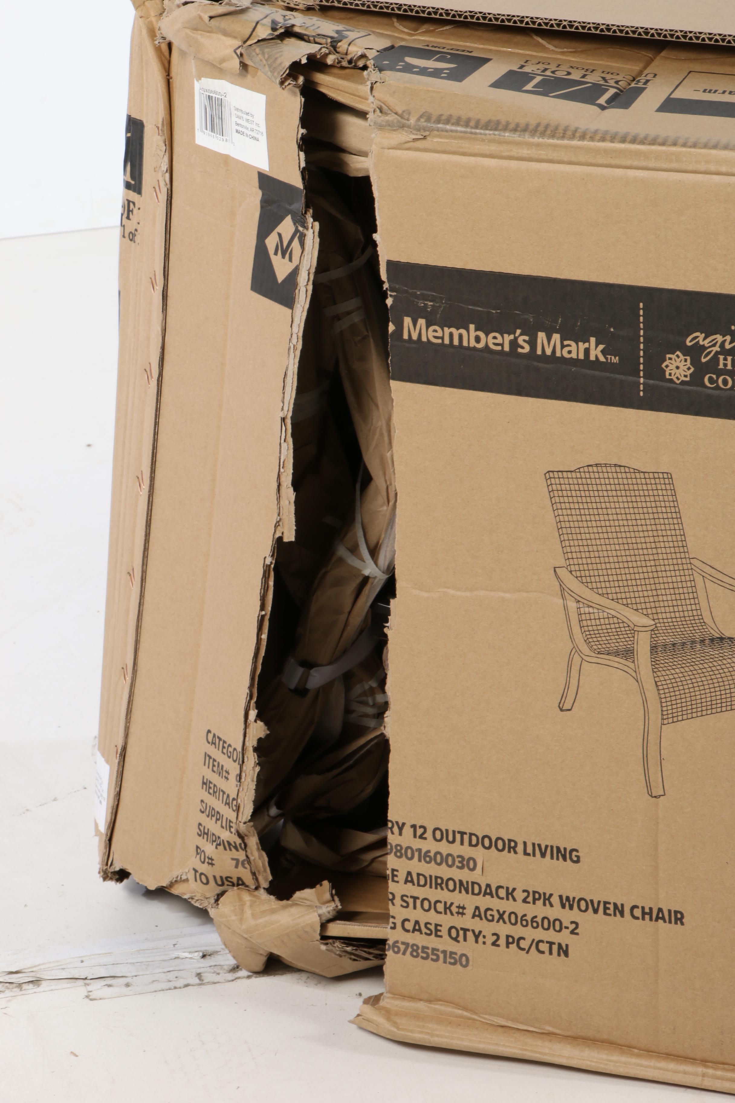 Member's Mark "Agio Heritage Collection" Woven Adirondack Chairs