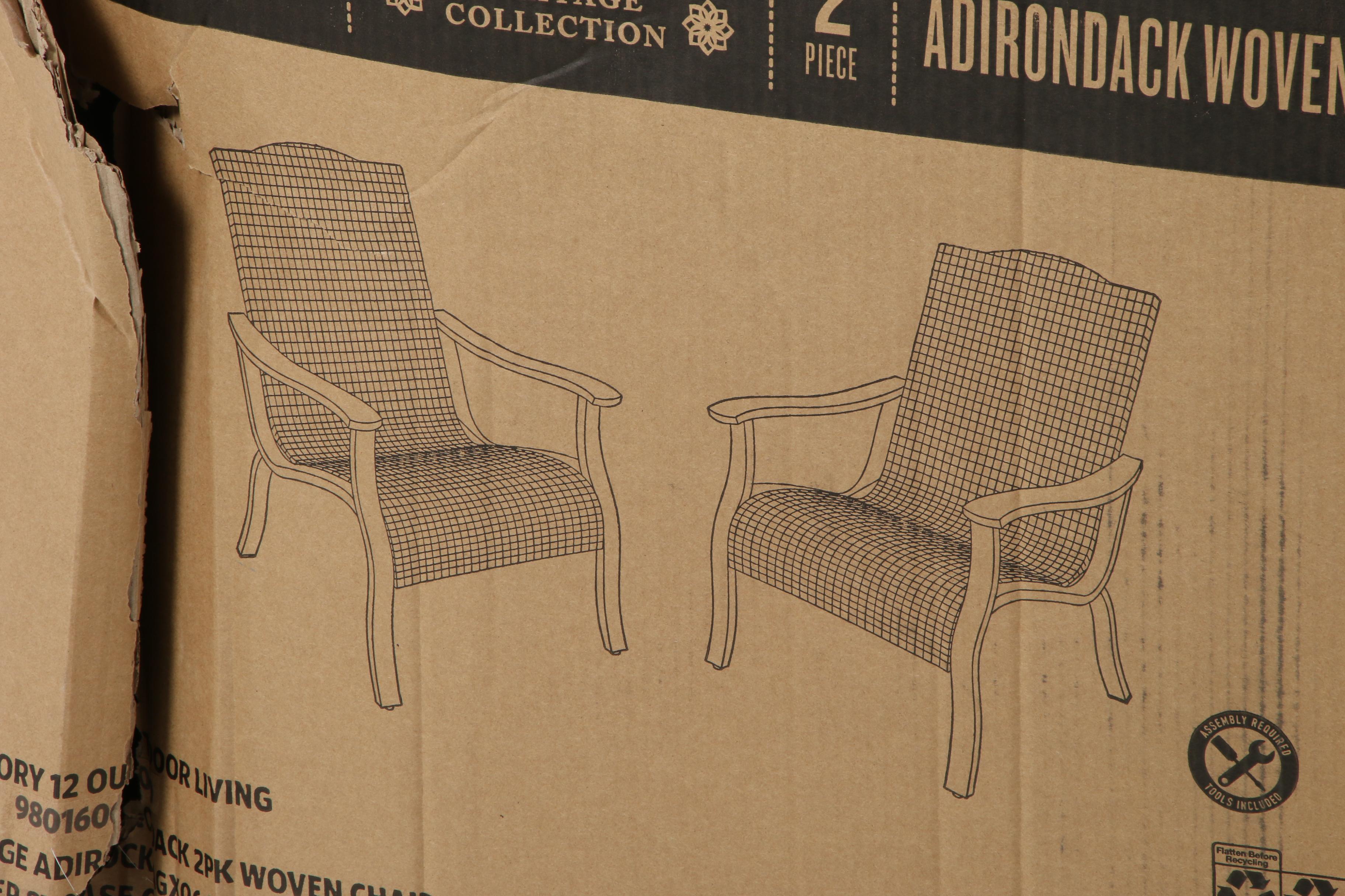 Member's Mark "Agio Heritage Collection" Woven Adirondack Chairs