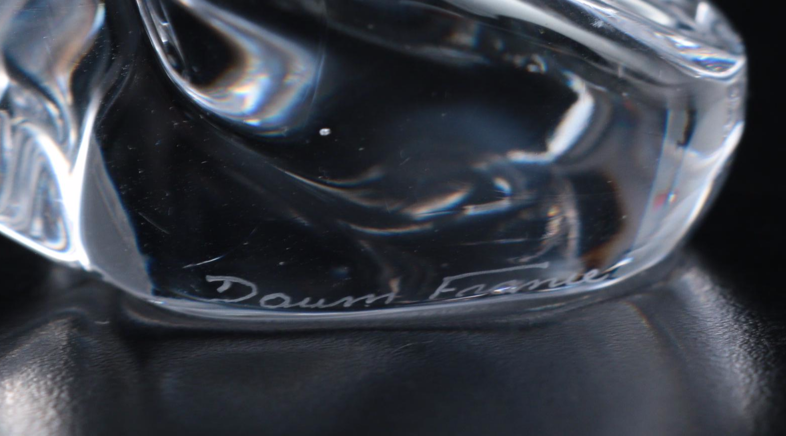 Daum Crystal Frog Figurines