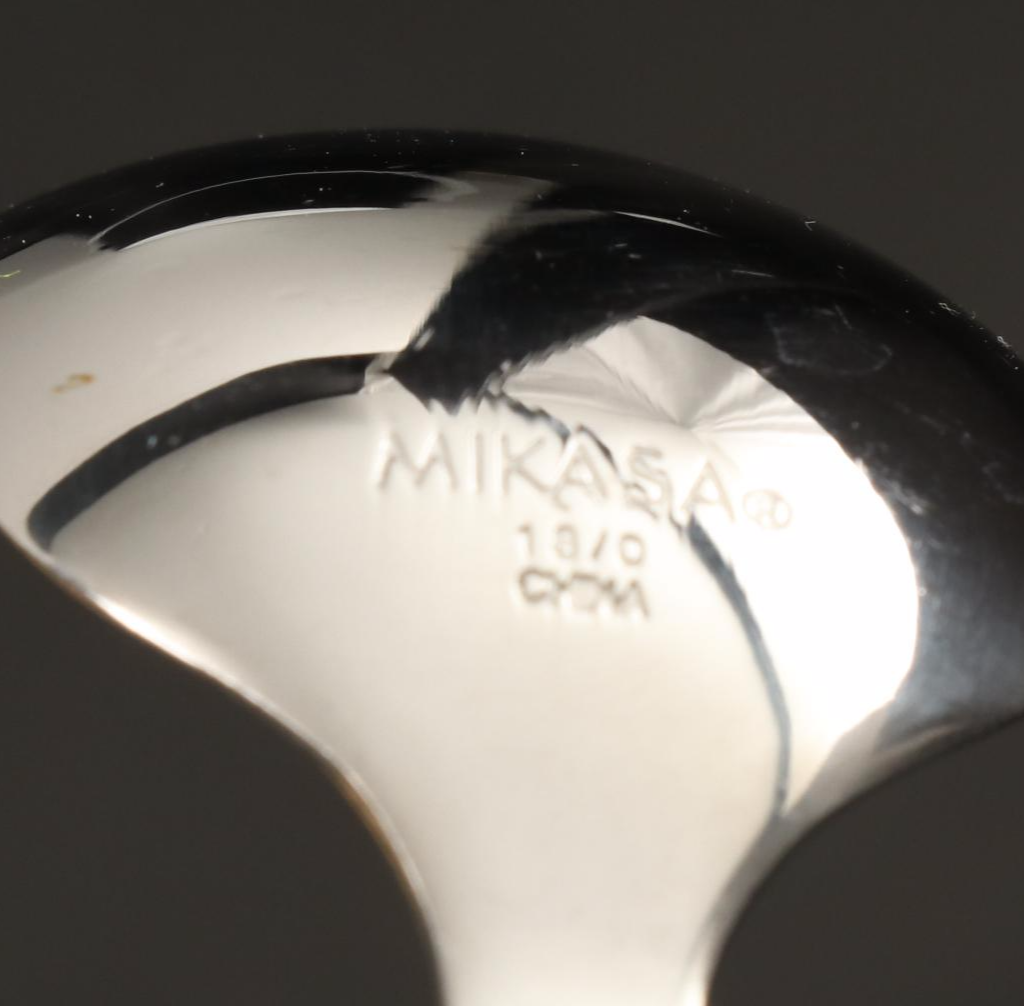 Mikasa "Ivory" Acrylic and Stainless Steel Flatware Five-Piece Sets for Eight