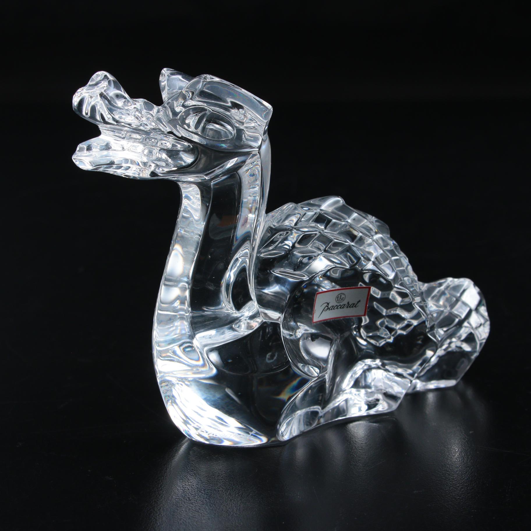 Baccarat Crystal Dragon Figurine