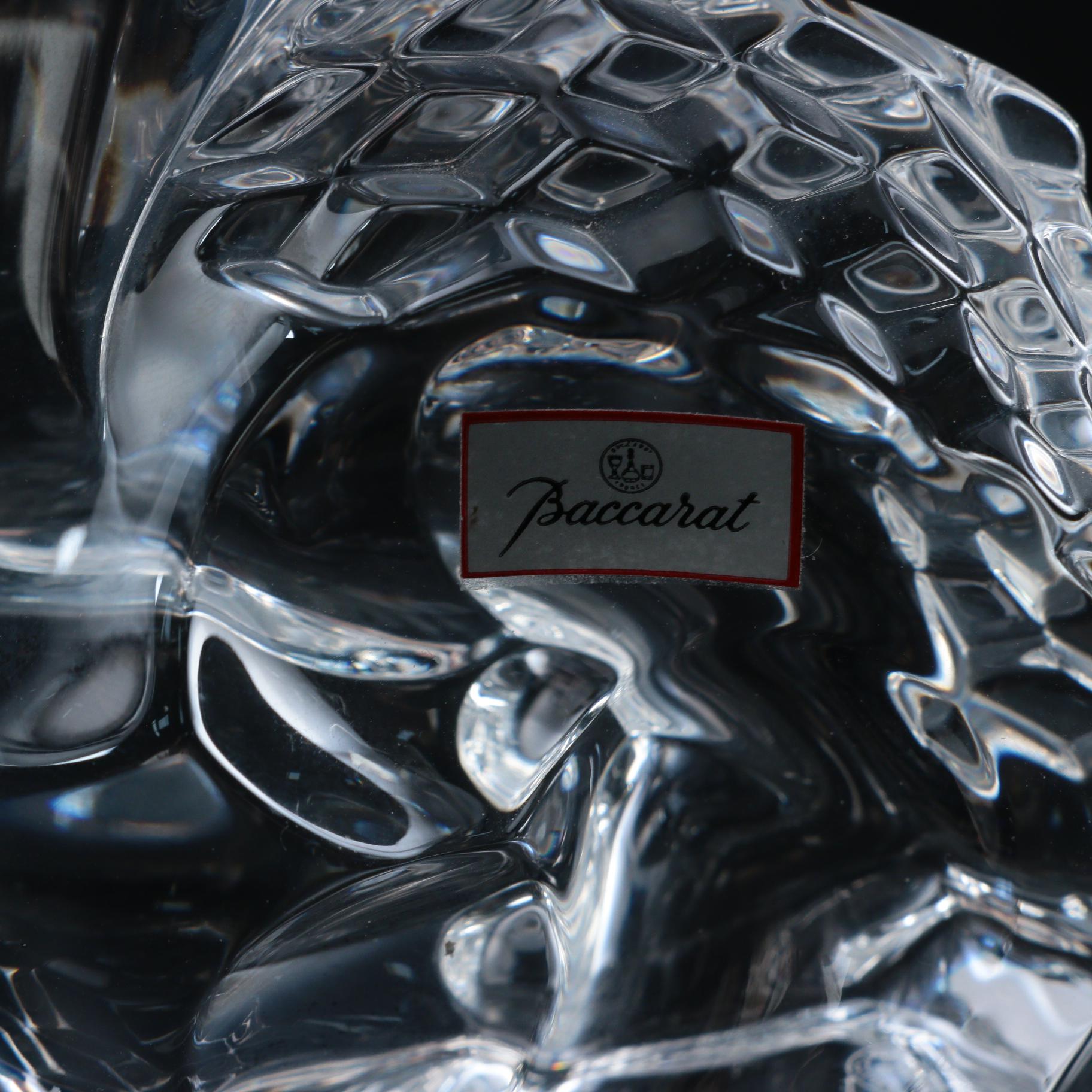 Baccarat Crystal Dragon Figurine