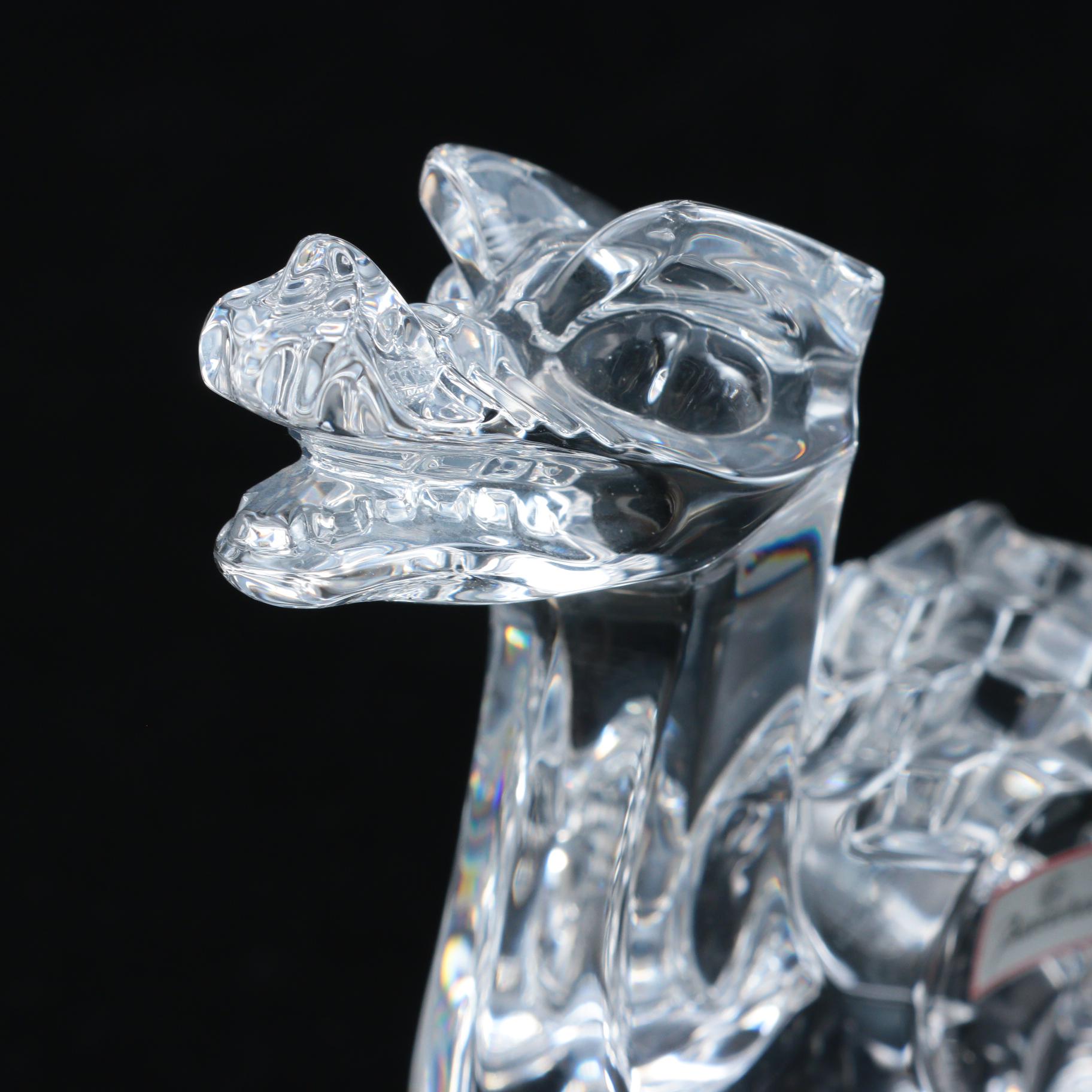 Baccarat Crystal Dragon Figurine