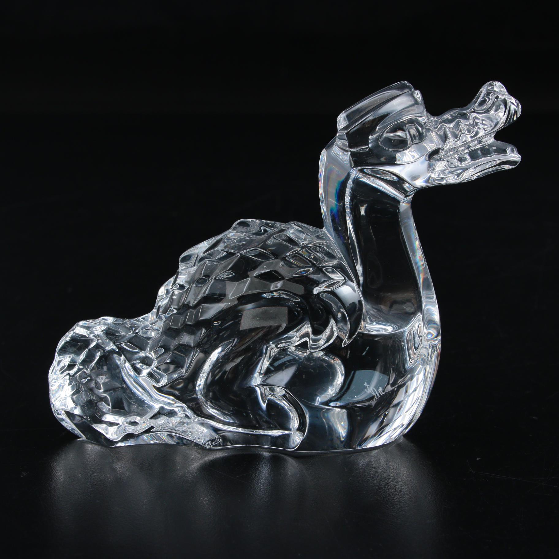Baccarat Crystal Dragon Figurine