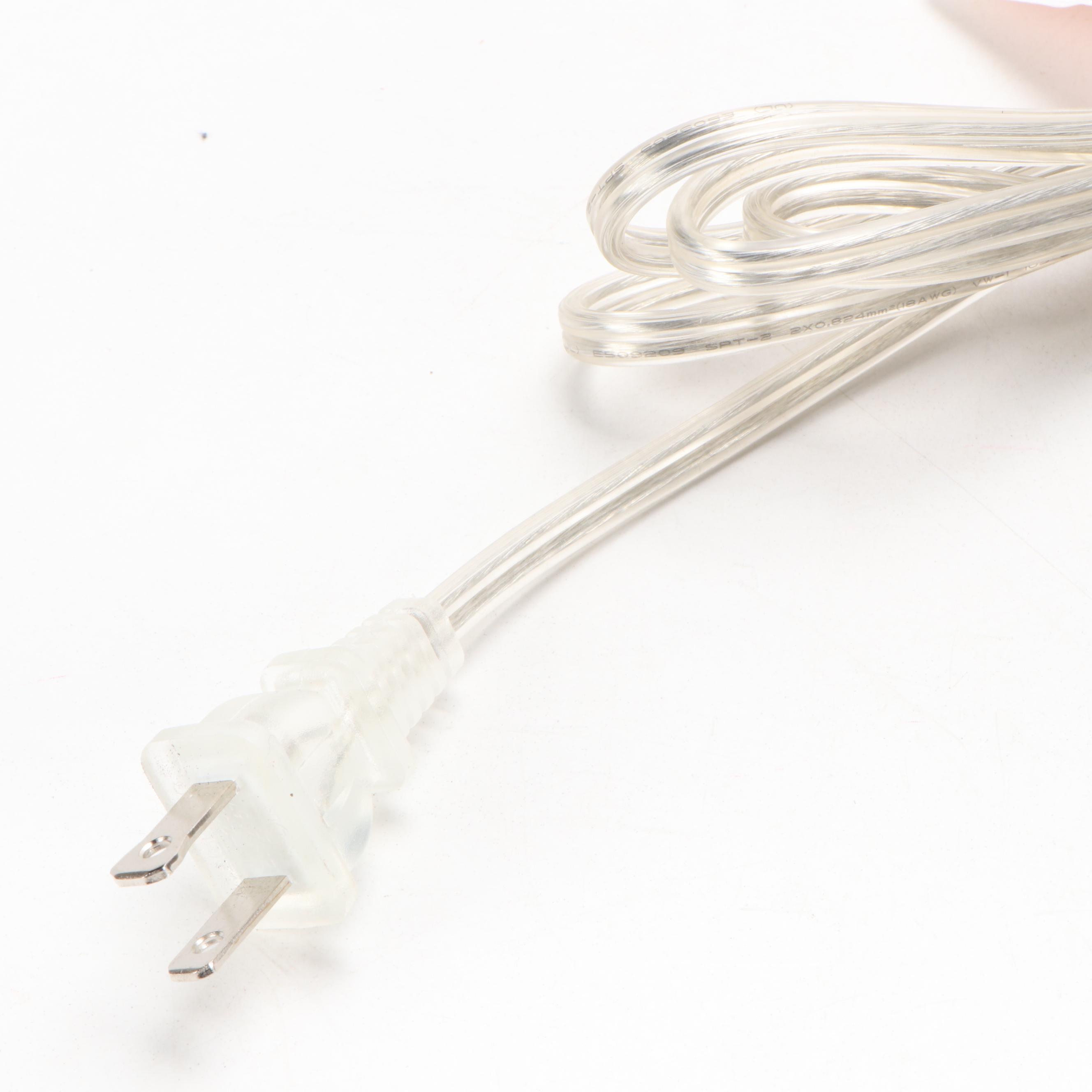 Pair of Ralph Lauren Blue and White Table Lamps with Dragon Design