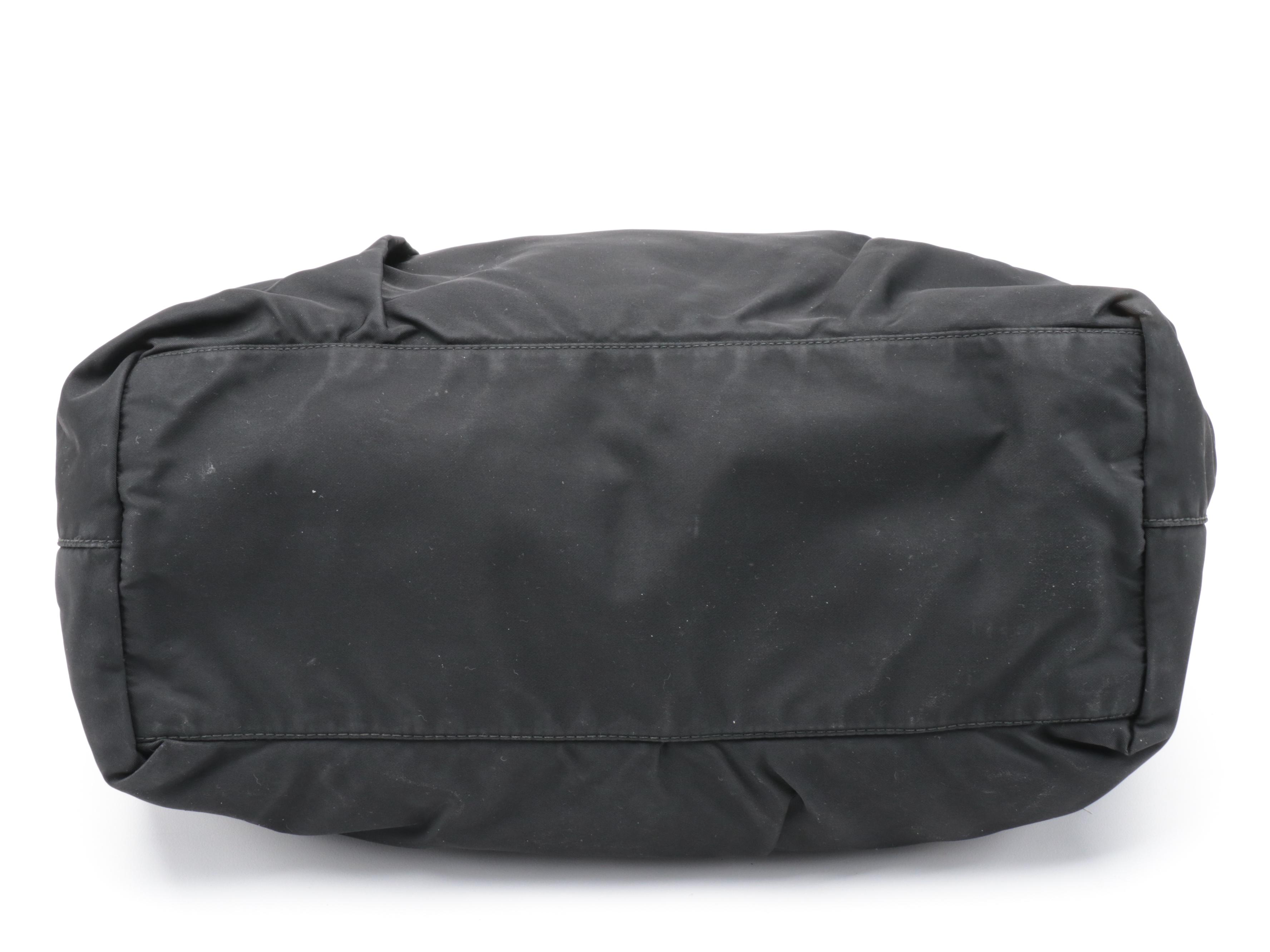 Prada Bauletto Bow Two-Way Bag BN1845 in Tessuto Nylon with Leather Trim