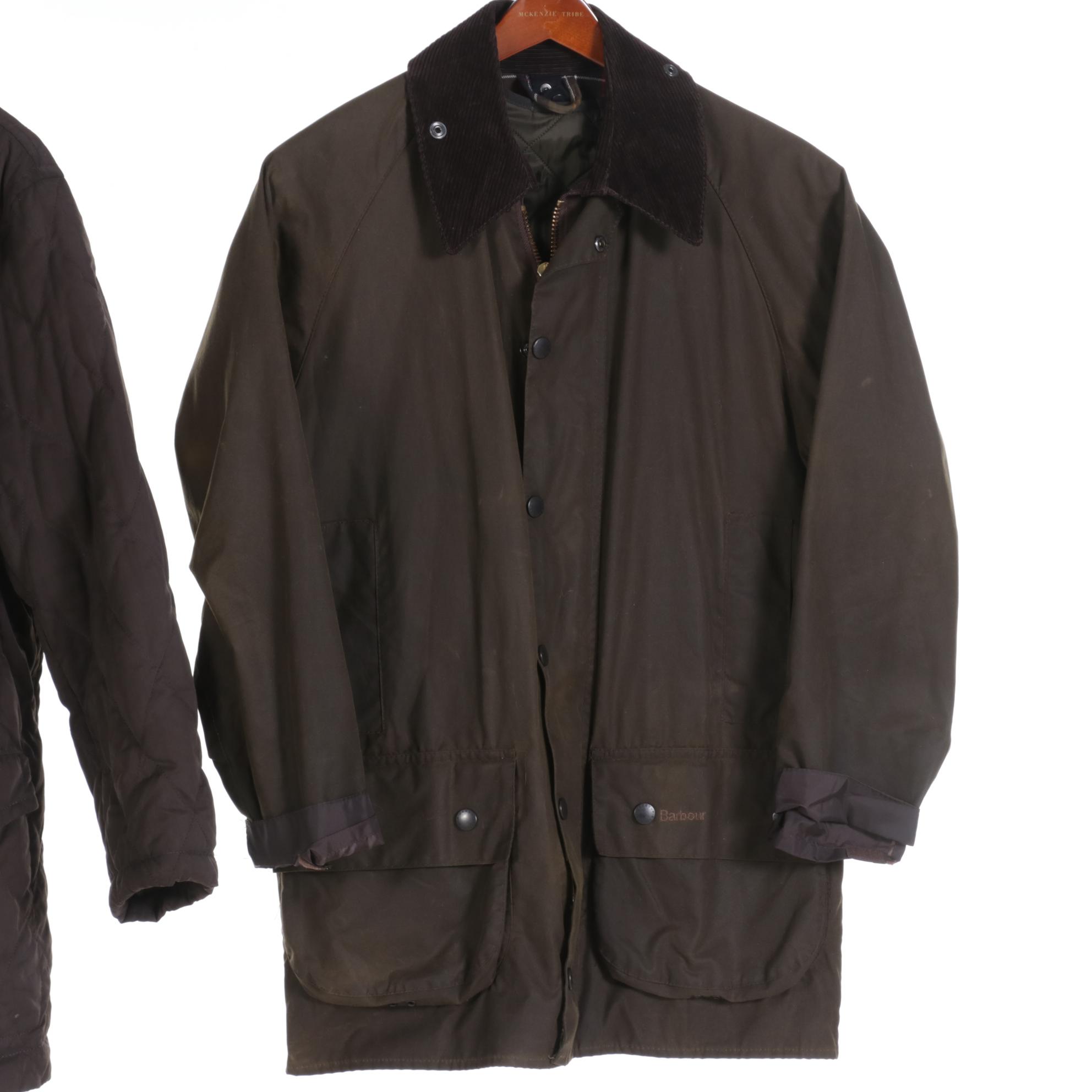 Barbour and Allegri Men's Jackets Featuring Goose Down and Waxed Cotton