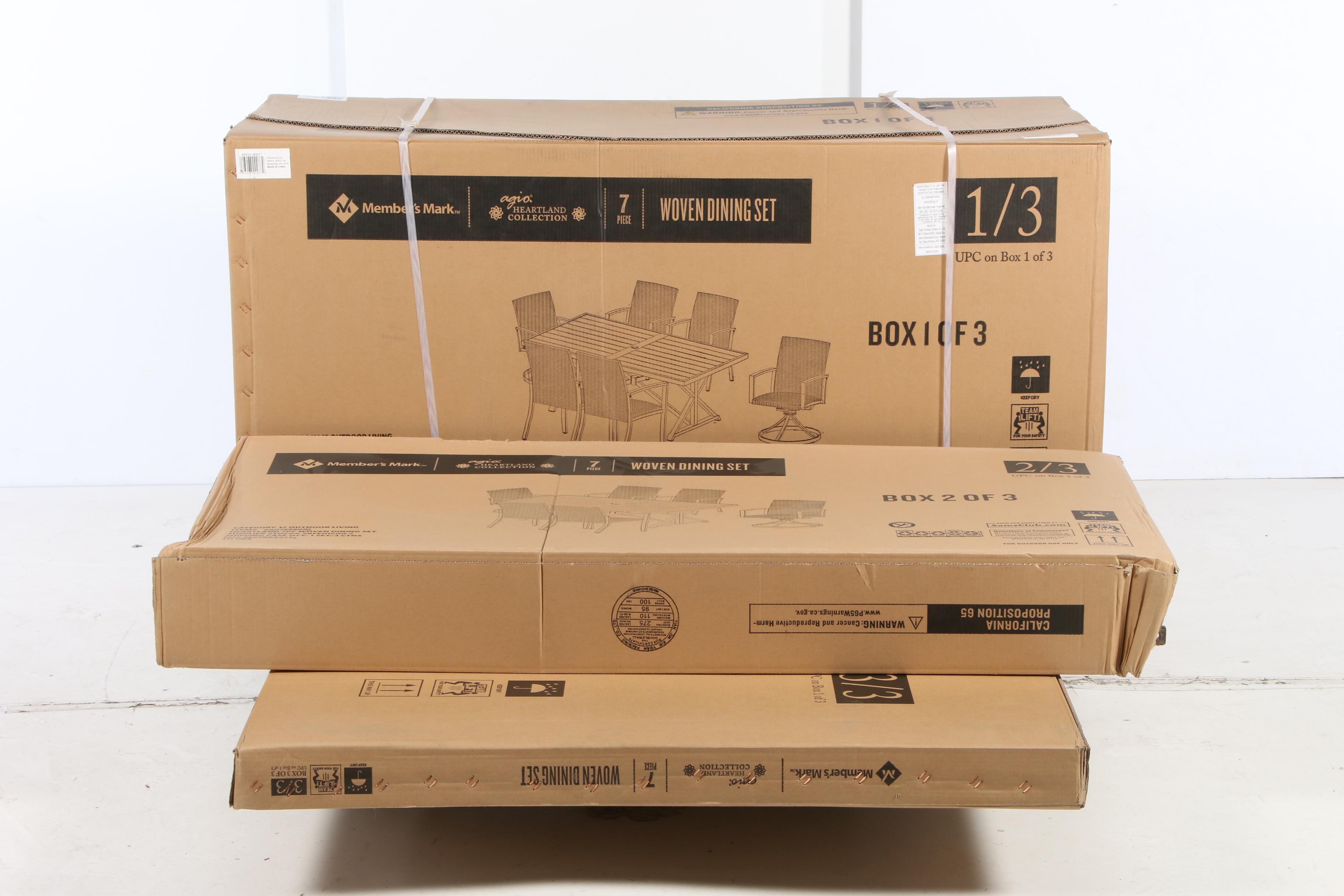 Member's Mark Contemporary "Agio Heartland Collection" 7-Piece Dining Set