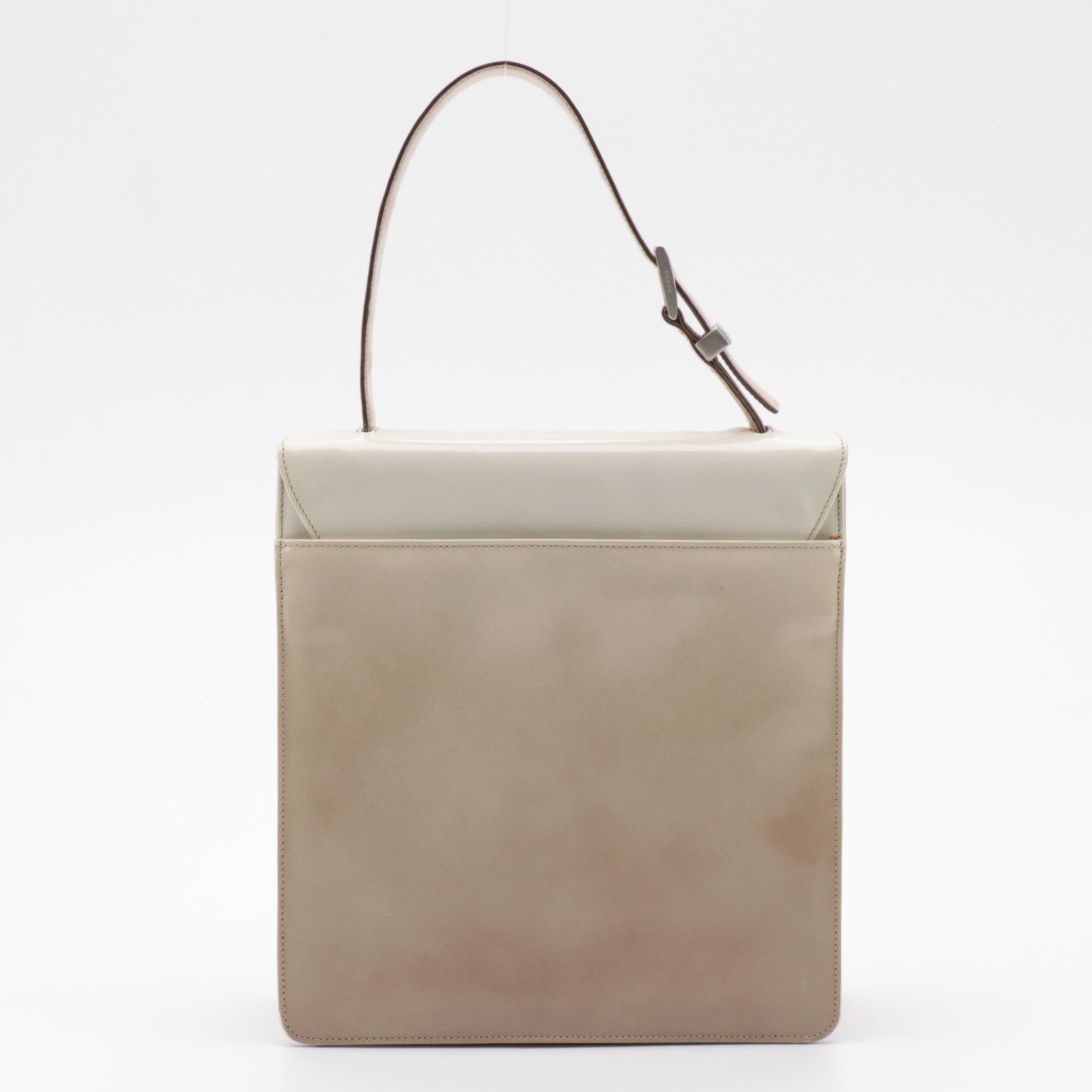 Prada Ombré Patent Leather Top Handle Bag