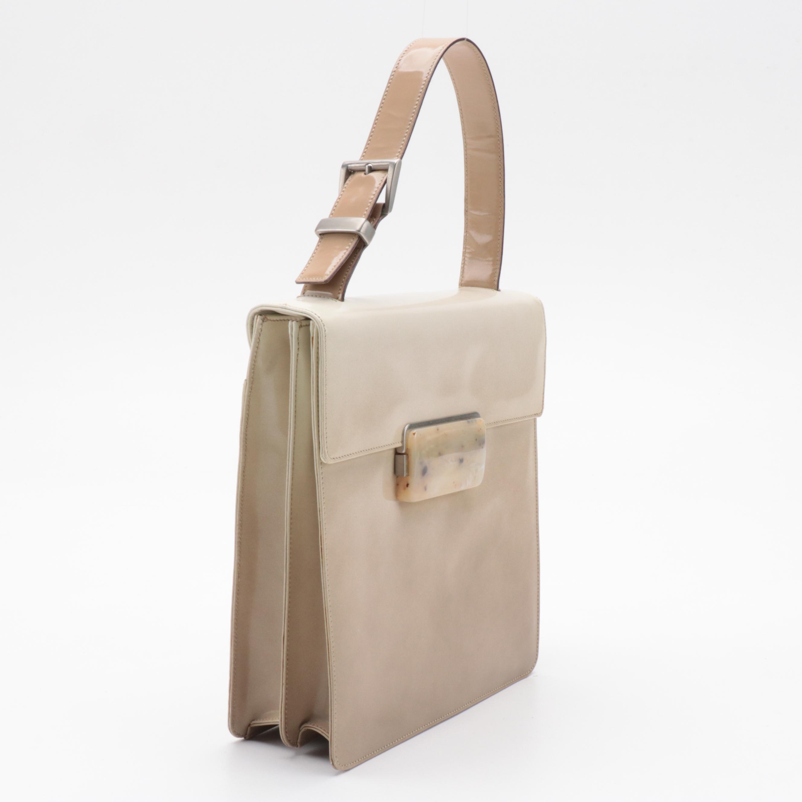 Prada Ombré Patent Leather Top Handle Bag