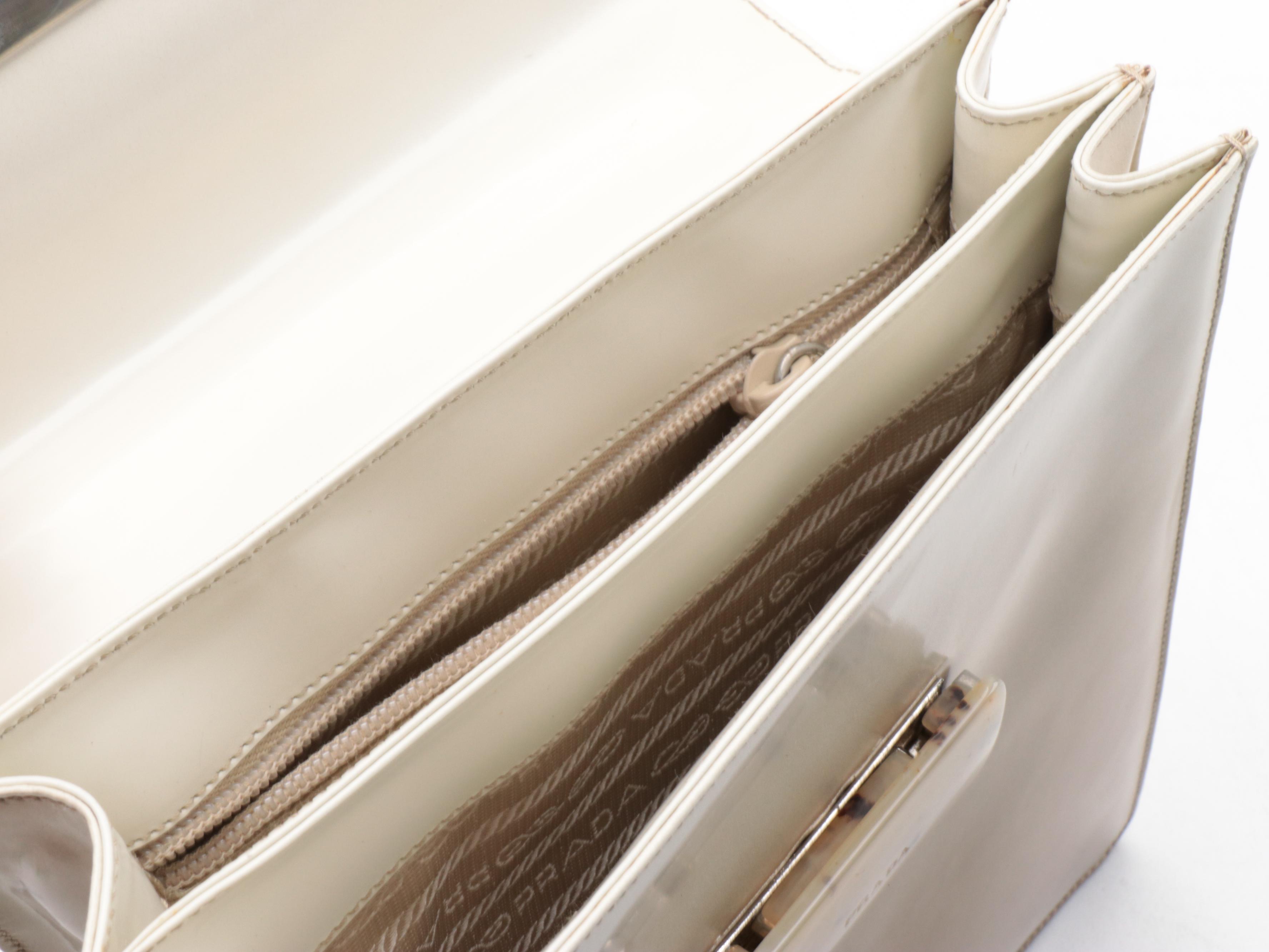 Prada Ombré Patent Leather Top Handle Bag