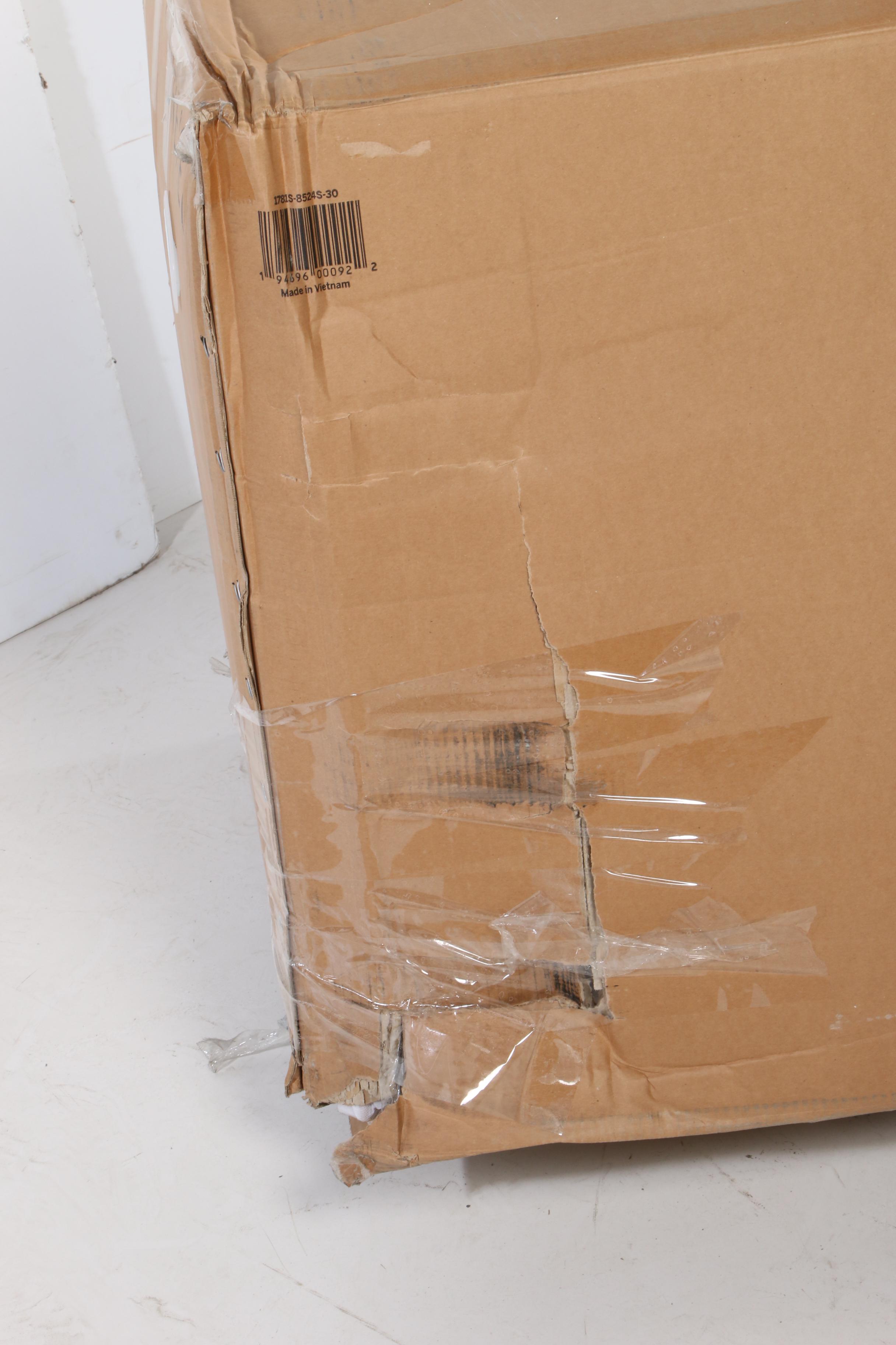 Drexel "Lawrence" Contemporary Upholstered Sofa with Nailhead Trim