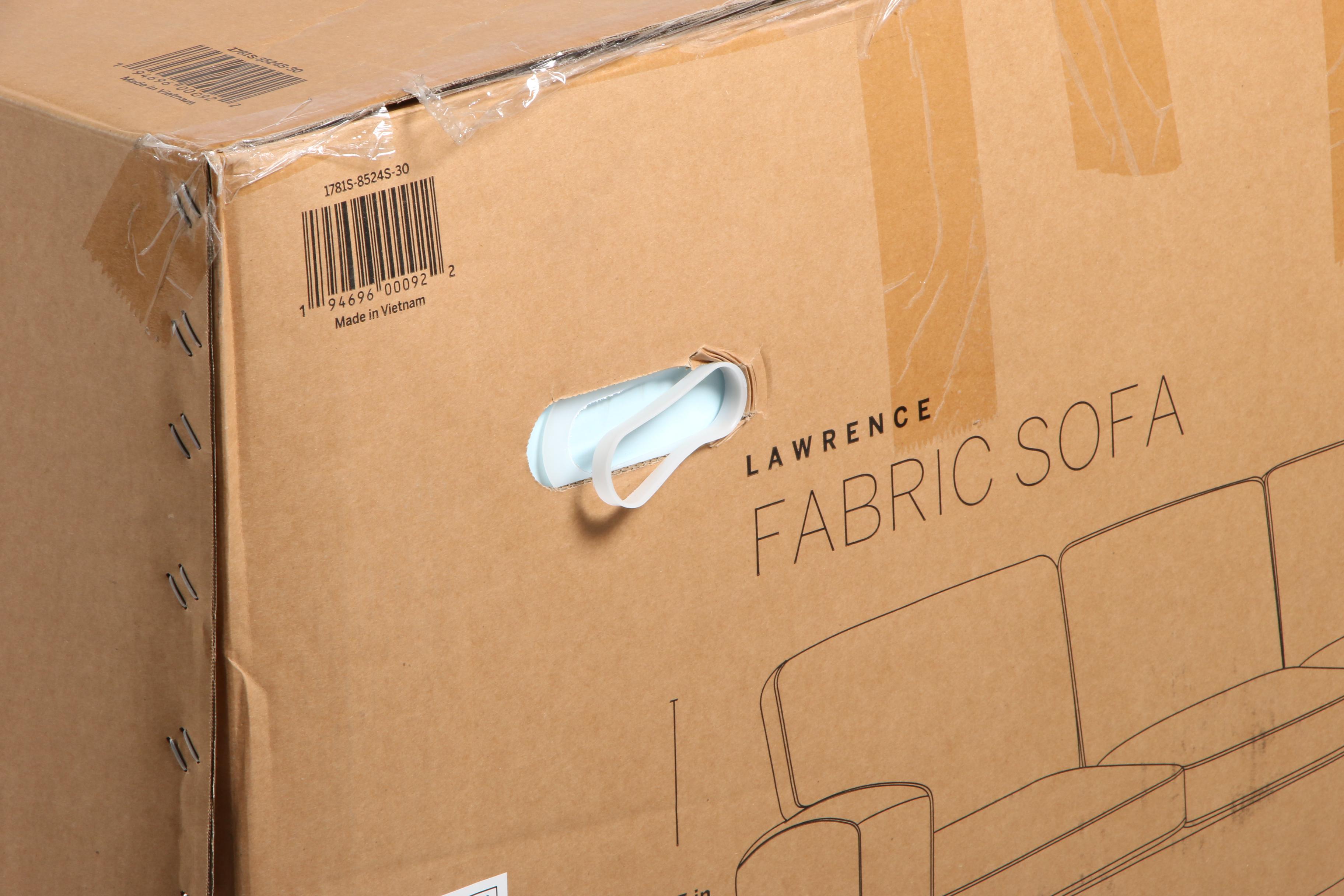 Drexel "Lawrence" Contemporary Upholstered Sofa with Nailhead Trim