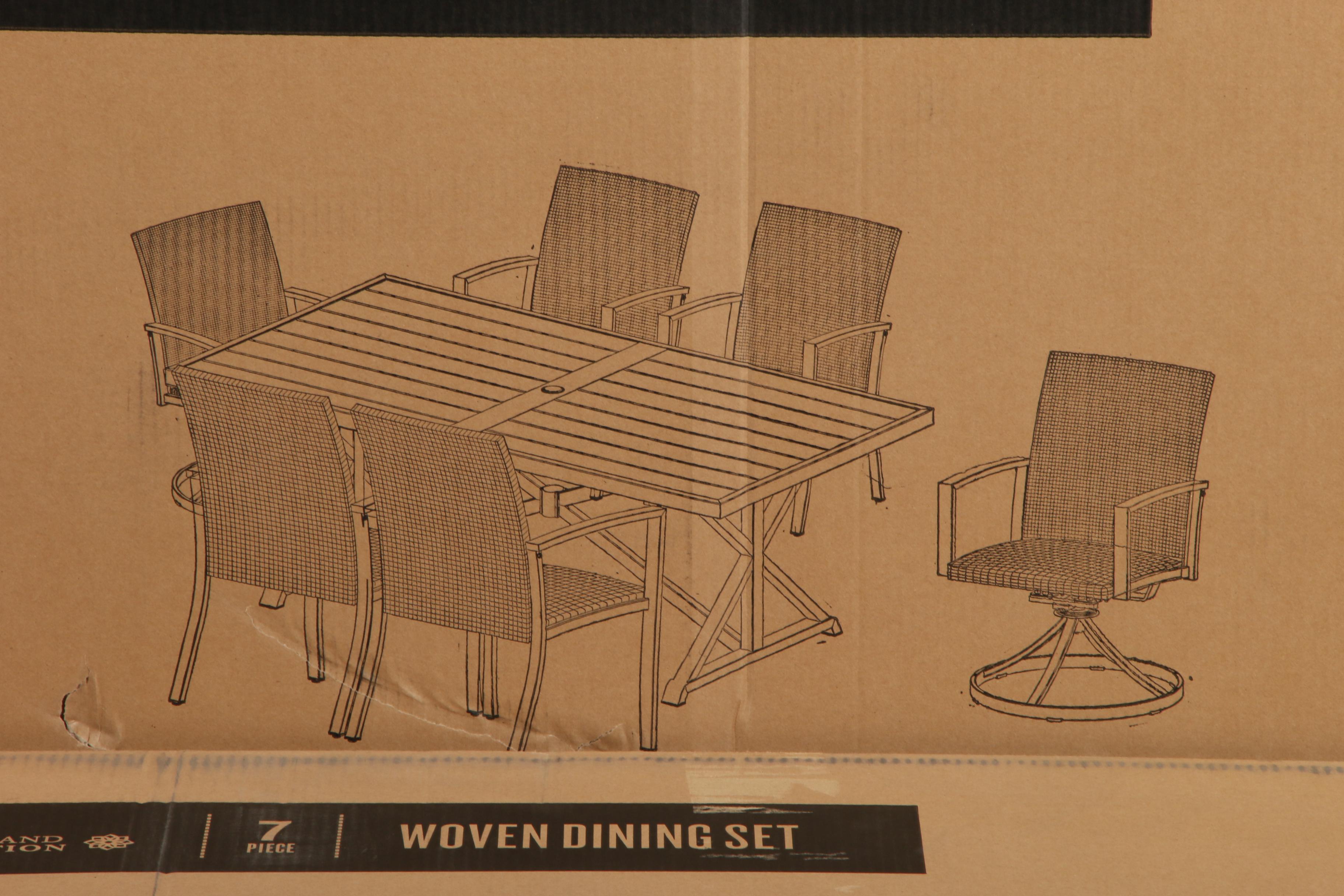 Member's Mark Contemporary "Agio Heartland Collection" Seven-Piece Dining Set