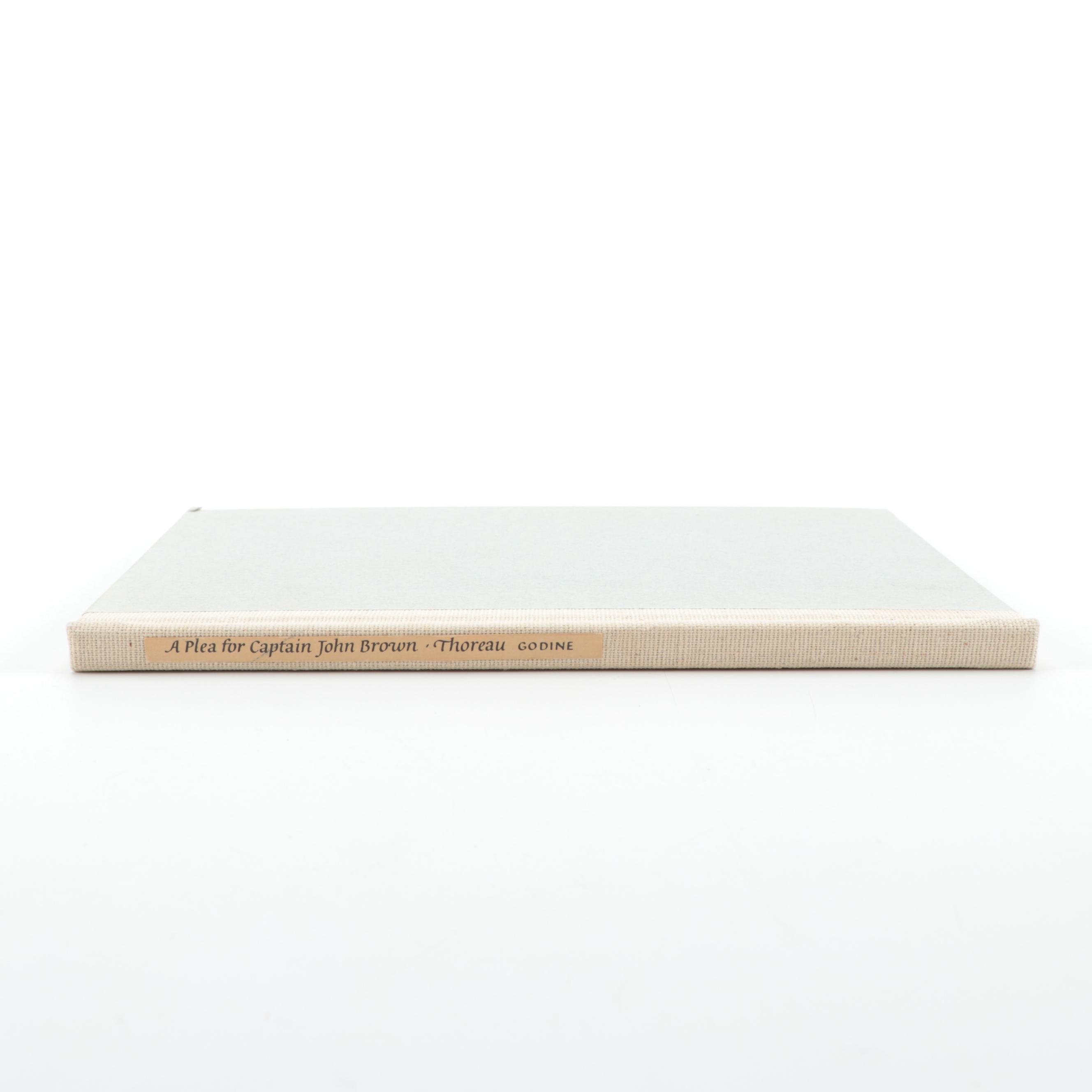 Limited Edition "A Plea for Captain John Brown" by Henry David Thoreau, 1969