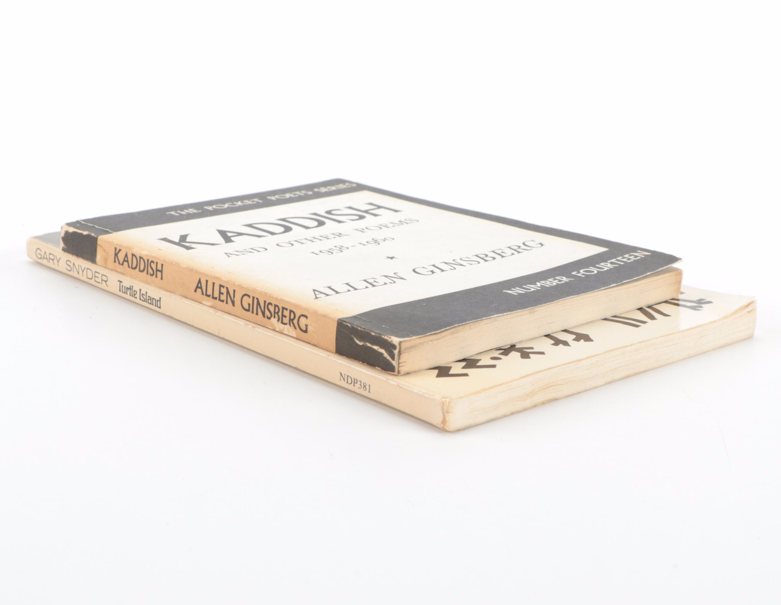 Signed "Turtle Island" by Gary Snyder with "Kaddish" by Allen Ginsberg