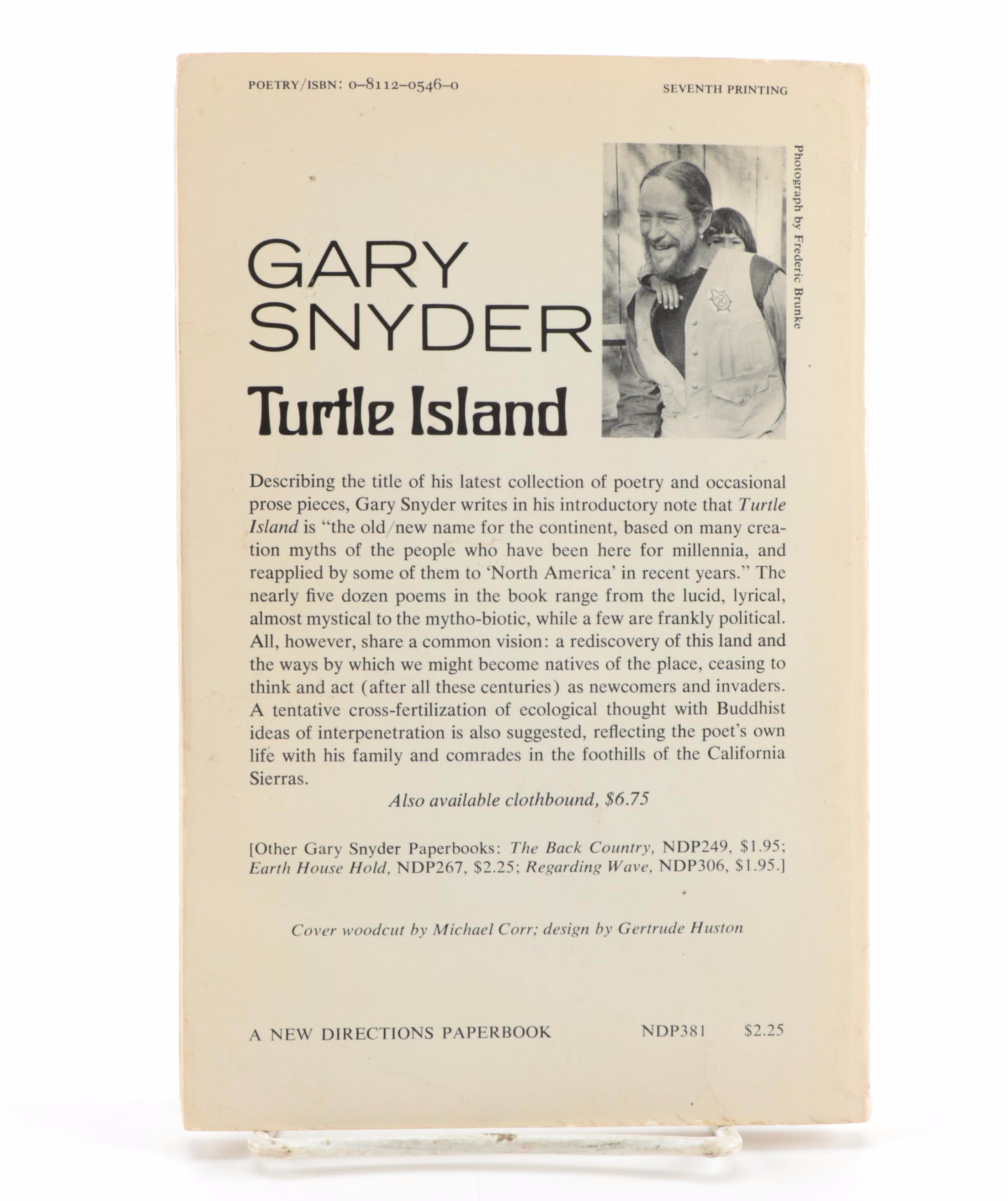Signed "Turtle Island" by Gary Snyder with "Kaddish" by Allen Ginsberg