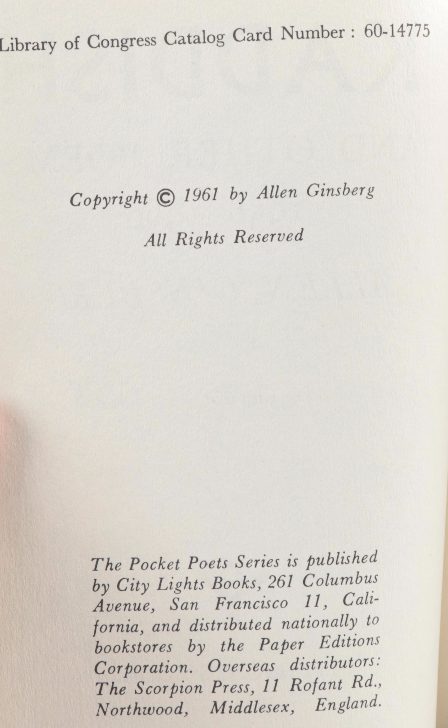 Signed "Turtle Island" by Gary Snyder with "Kaddish" by Allen Ginsberg